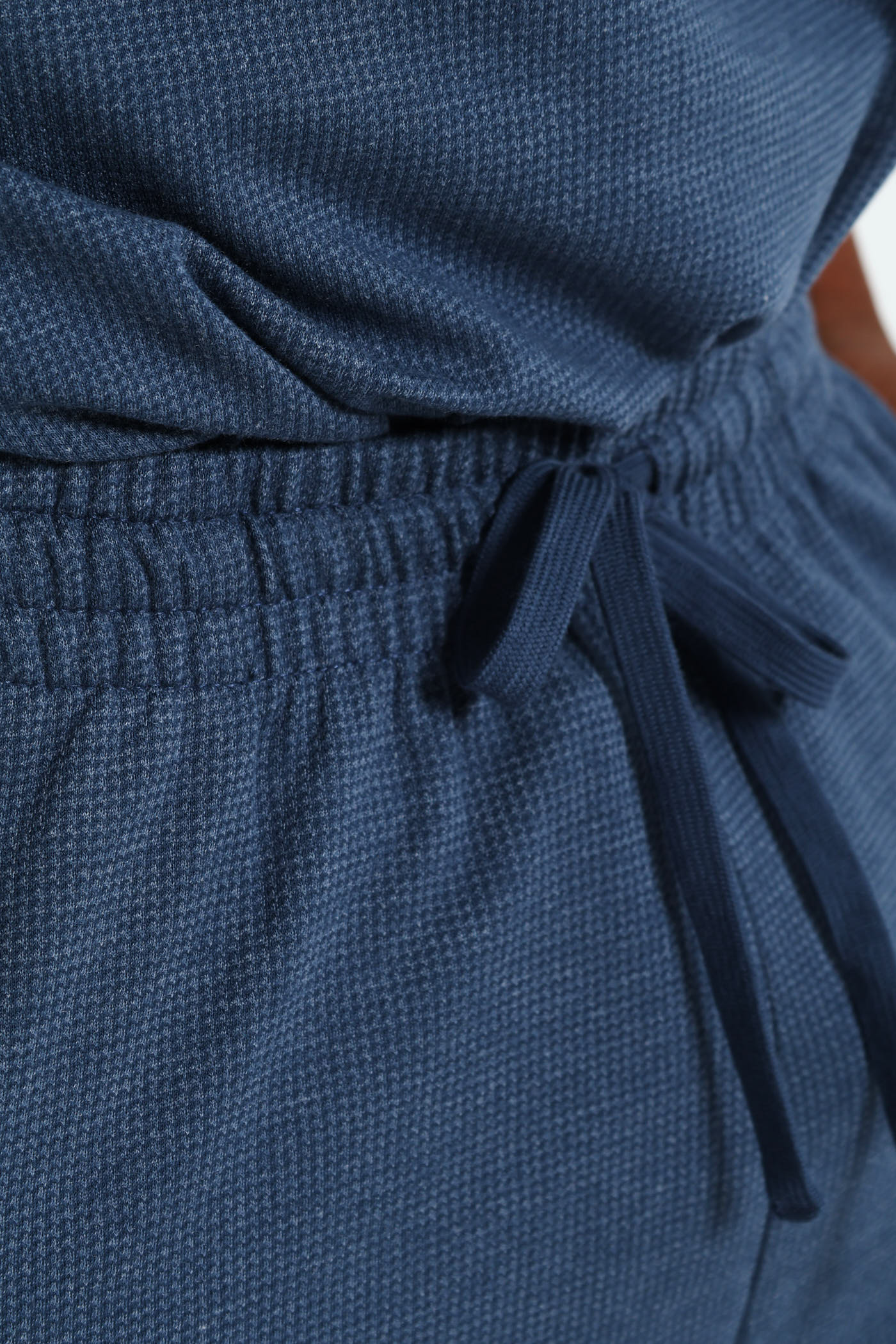Surface Interest Top & Long Pant Pj Set - Blue - Image 2
