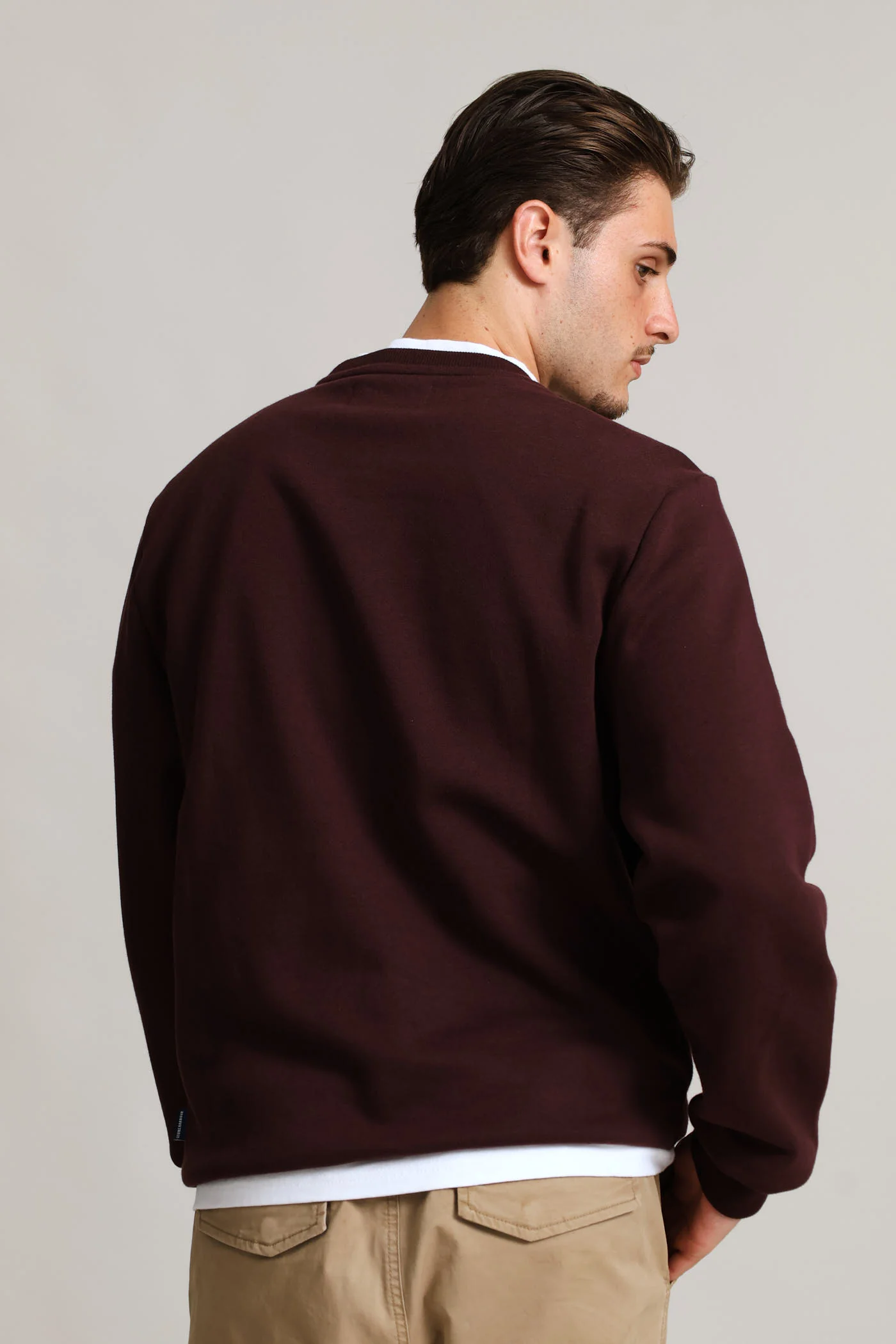 Sweat Crew Top - Burgundy - Image 4