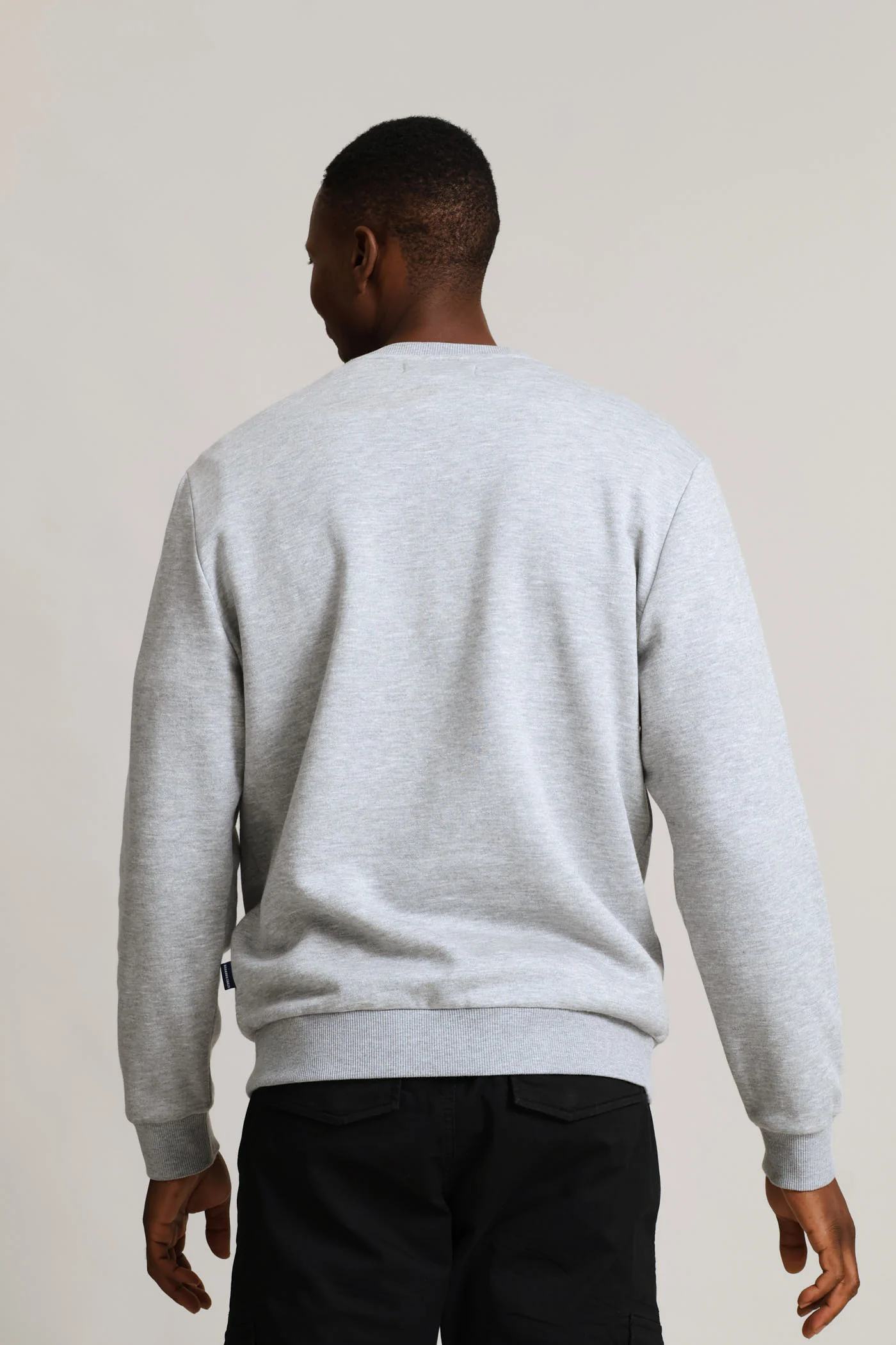 Sweat Crew Top - Grey Melange - Image 4