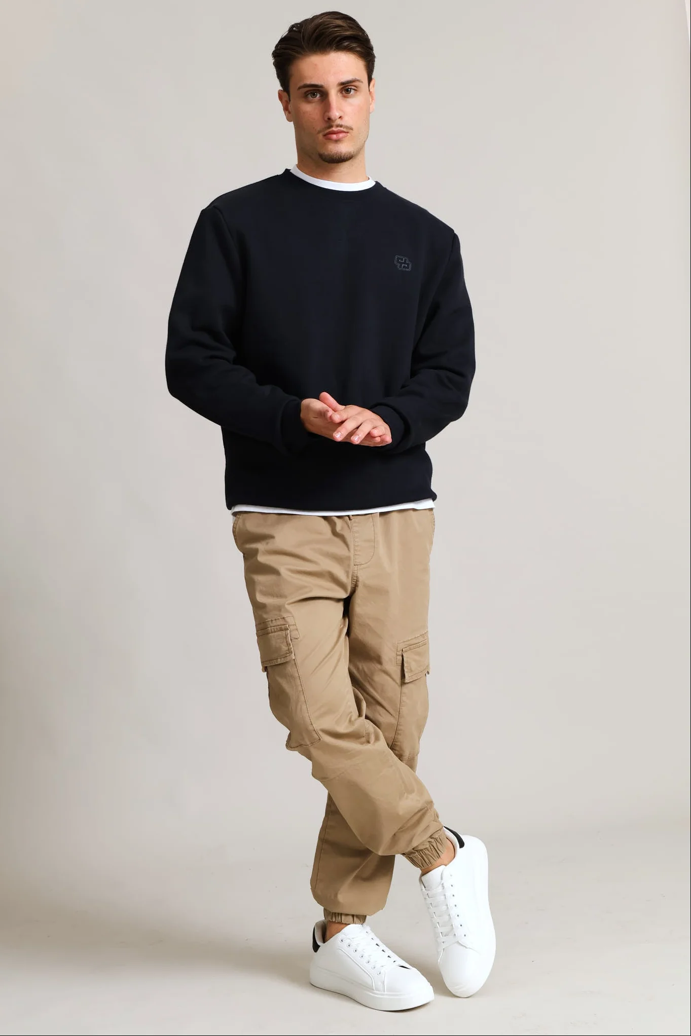 Sweat Crew Top - Navy - Image 5