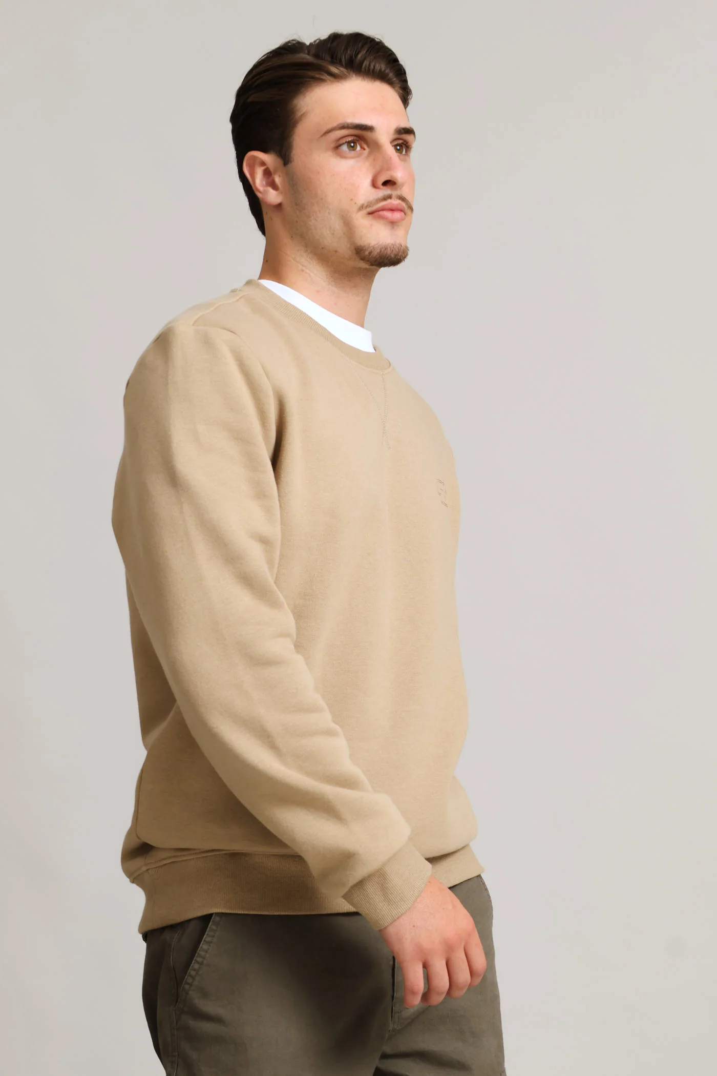 Sweat Crew Top - Taupe - Image 4