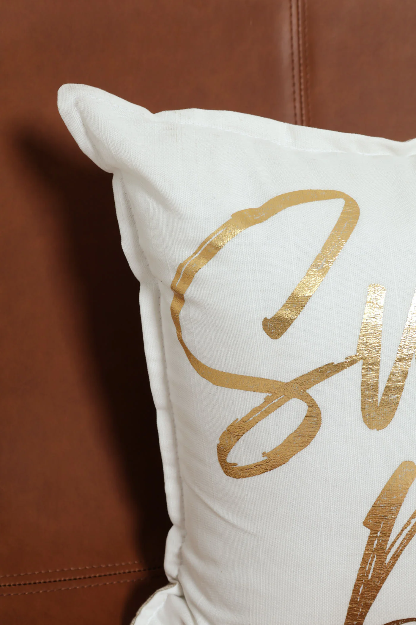 Sweet Dreams Foil Script Cushions - Grey - Image 4