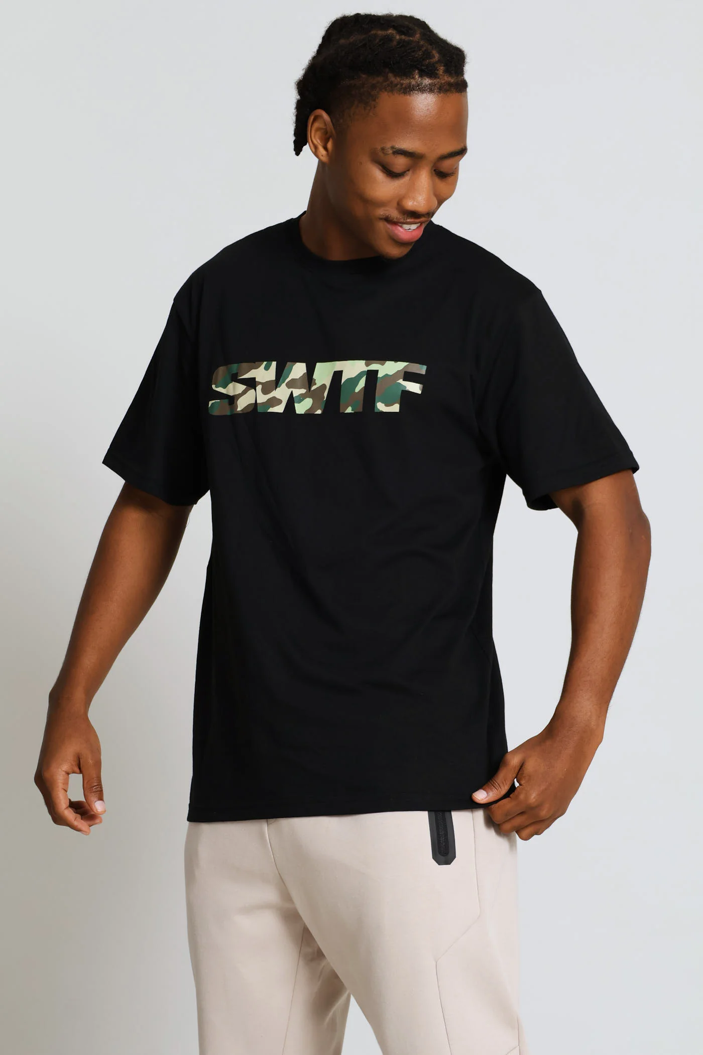 Swft Camo Tee - Black - Image 3