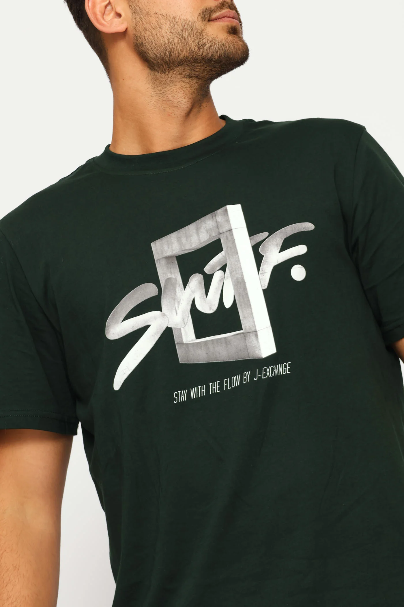 Swft Print Tee - Green - Image 2