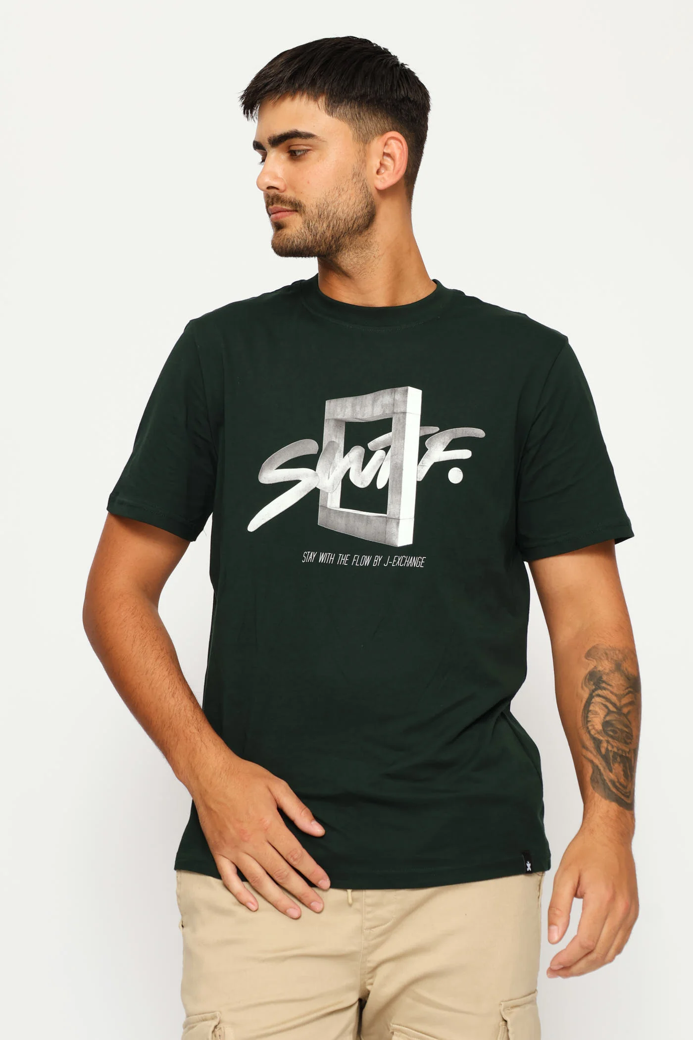 Swft Print Tee - Green - Image 3