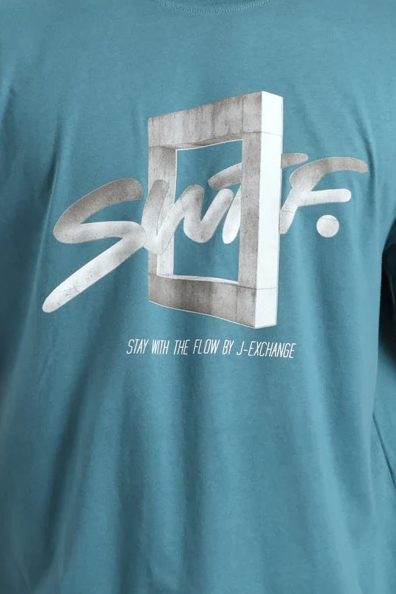 Swift Photographic Print Tee - Teal - Image 2