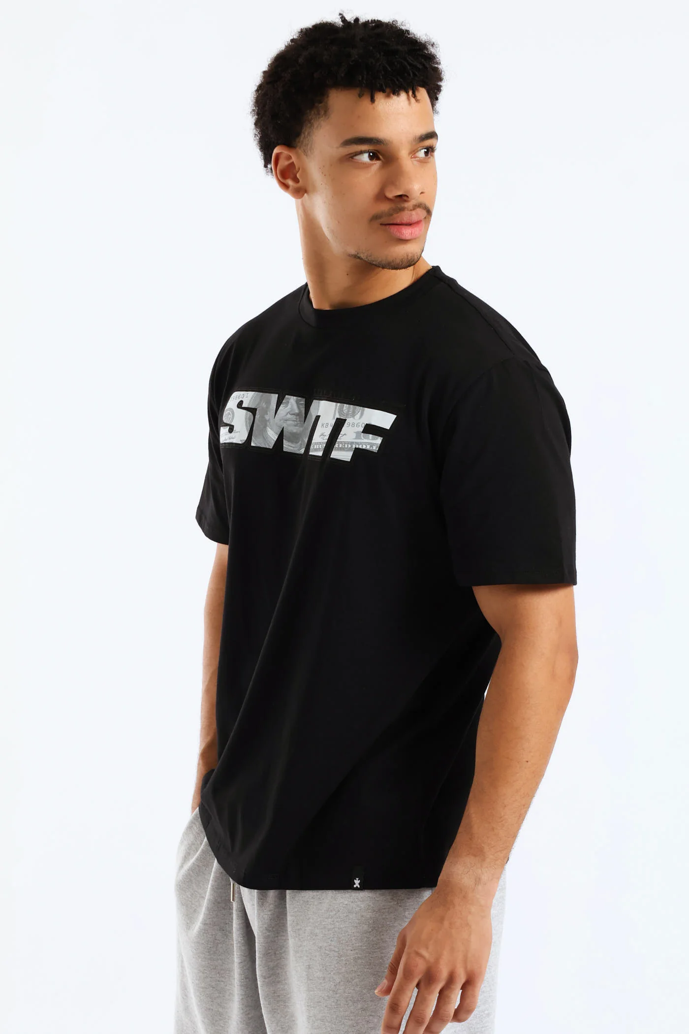 Swift Print Tee - Black - Image 3