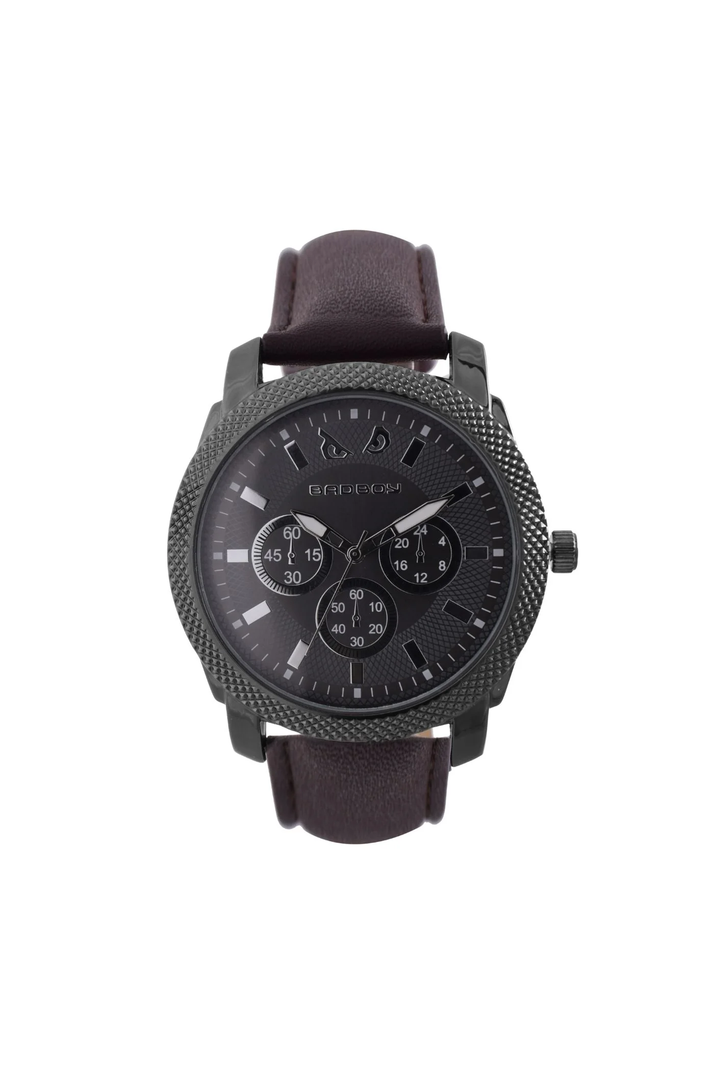 Switch Leatherette Watch - Gunmetal & Brown - Image 2