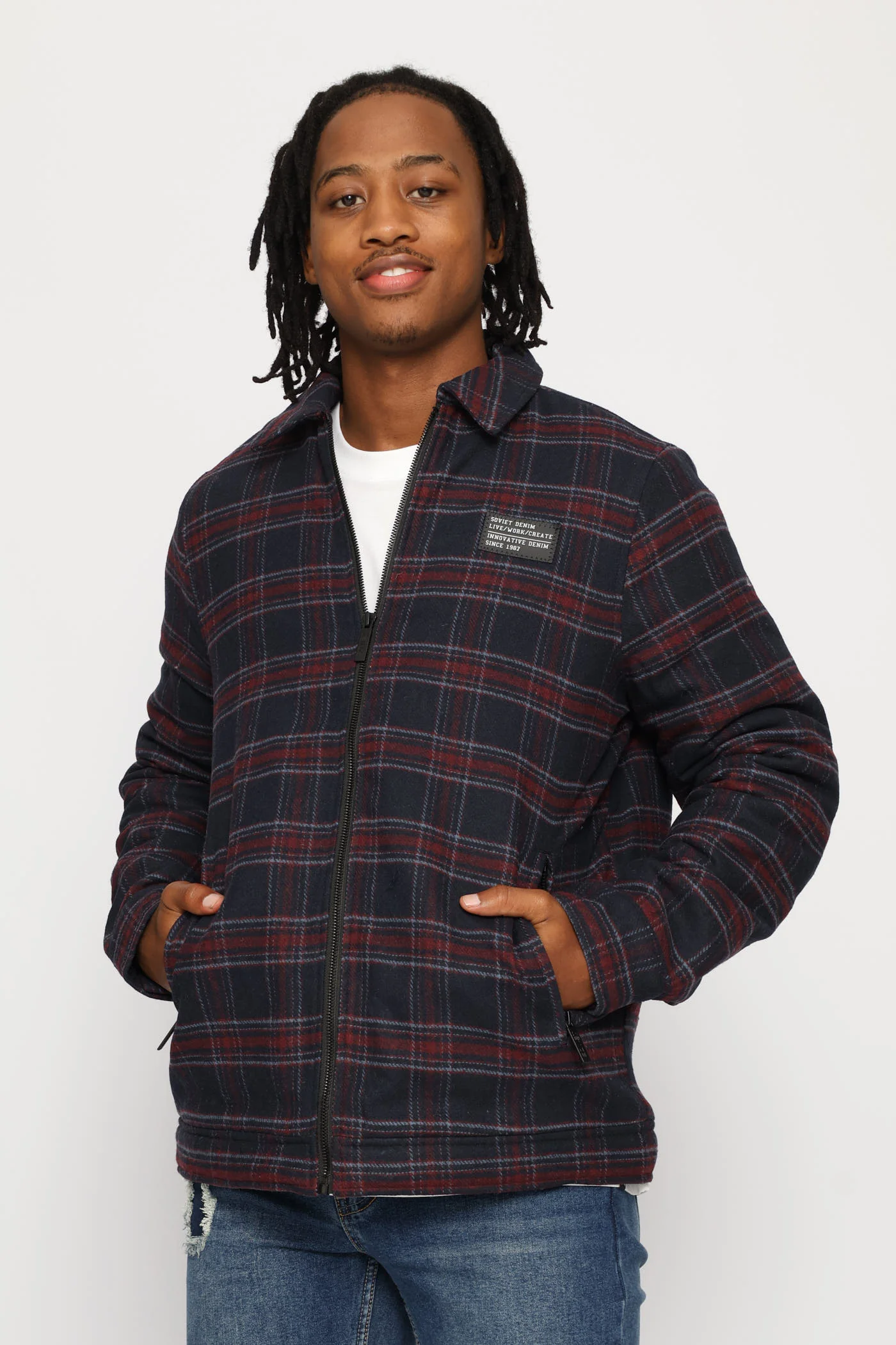 Sylas Shacket - Black/Red - Image 3