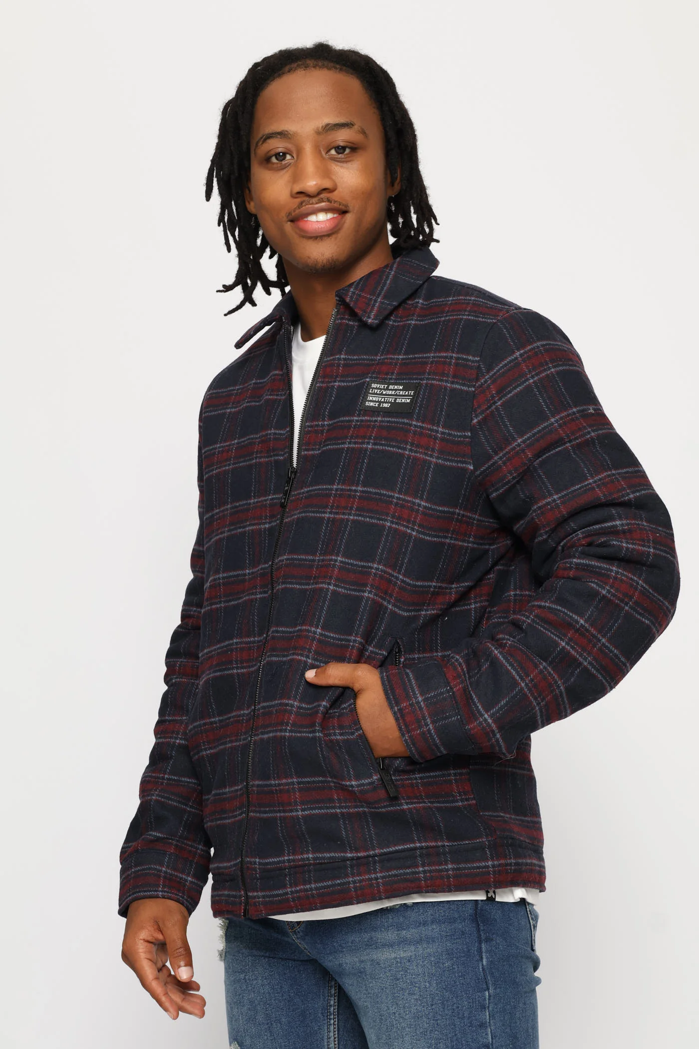 Sylas Shacket - Black/Red - Image 4