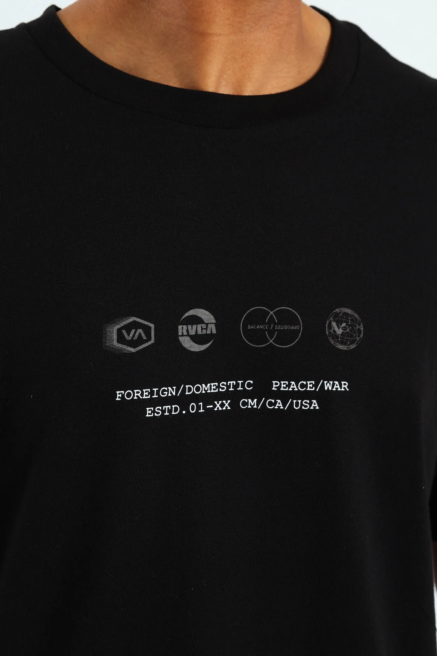 Symbol Stacks Tee - Black - Image 4