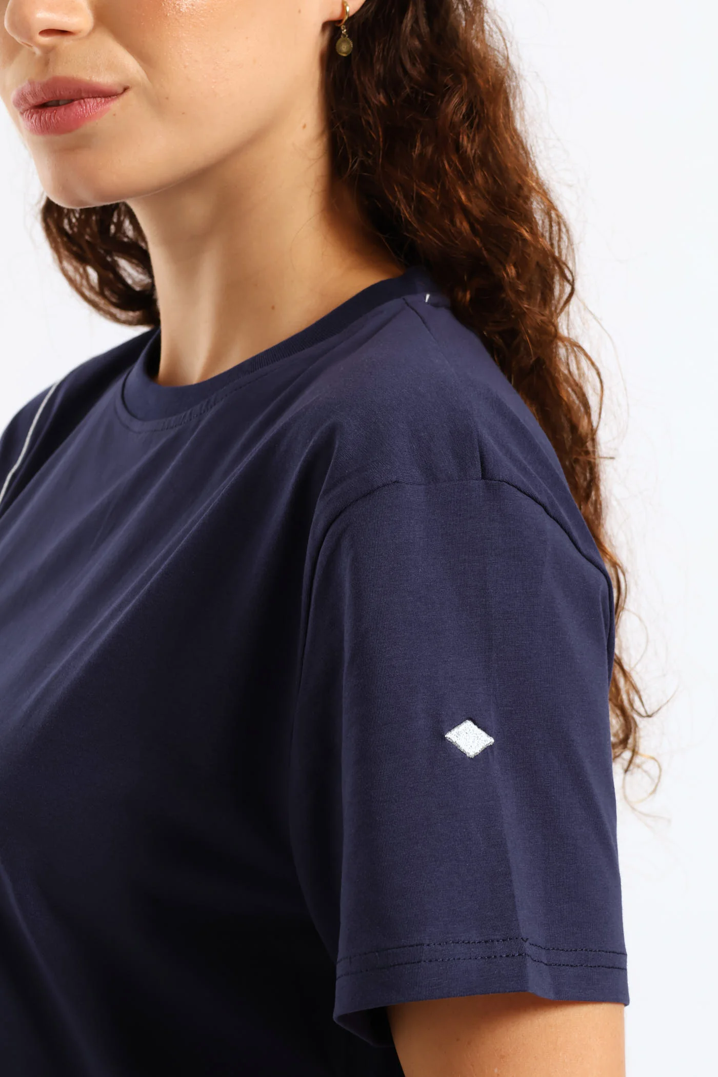 T-Shirt Dress - Navy - Image 5
