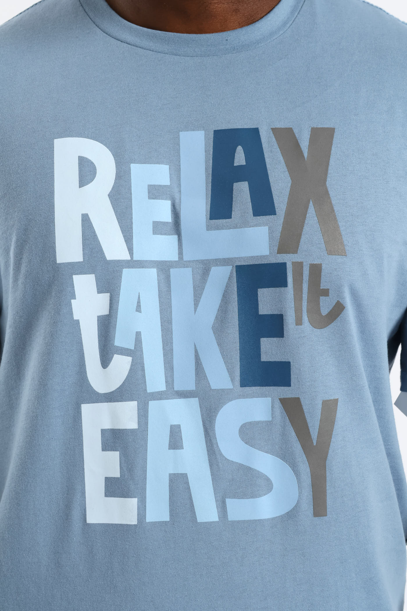 Take It Easy Tee - Steel Blue - Image 2