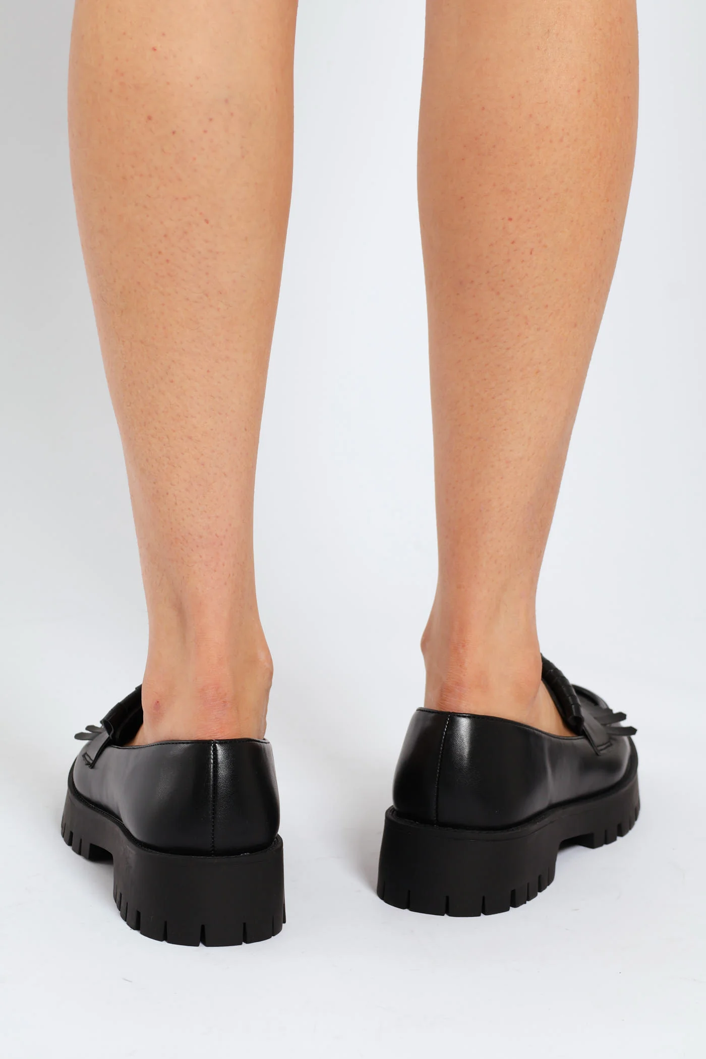 Tassel Detail Chunky Loafer - Black - Image 3