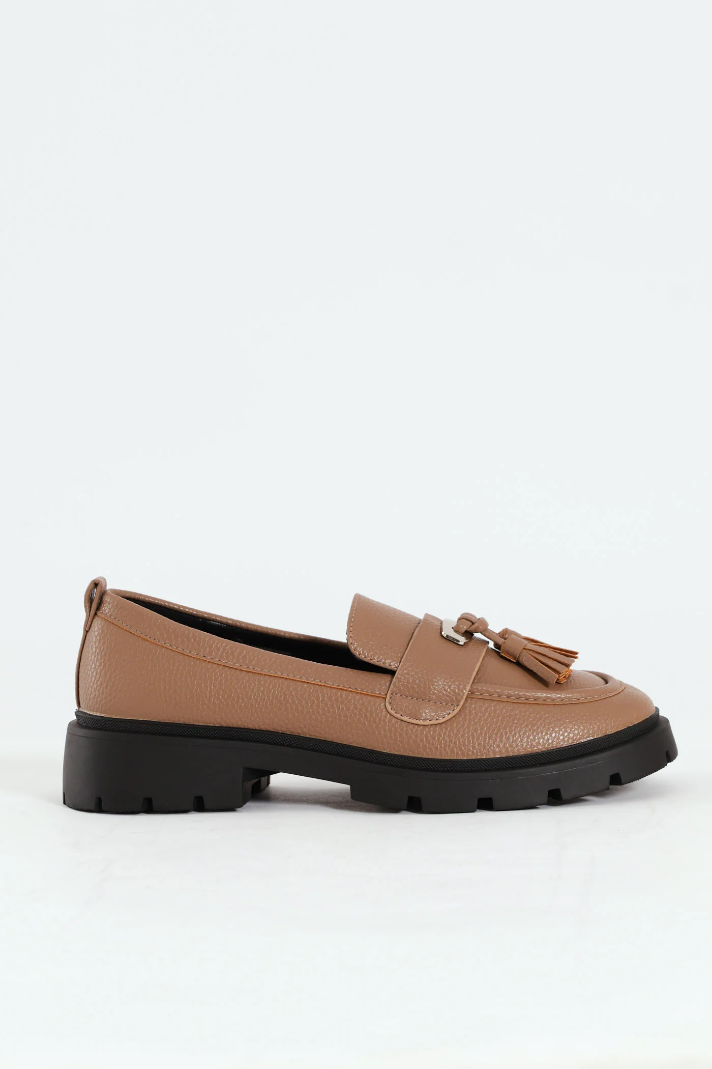 Tassel Trim Chunky Loafer - Blush - Image 3