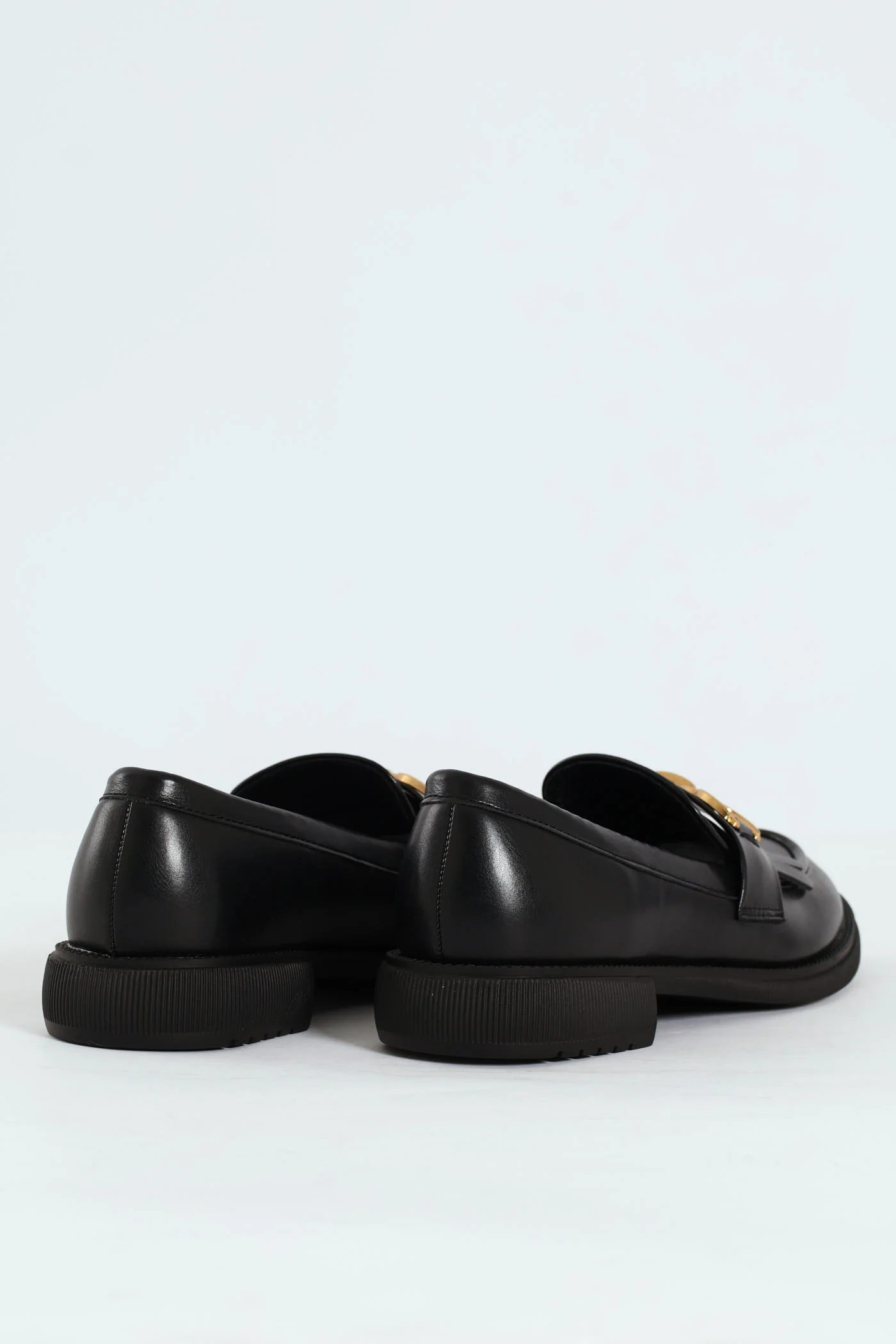 Tassel & Trim Detail Loafer - Black - Image 4