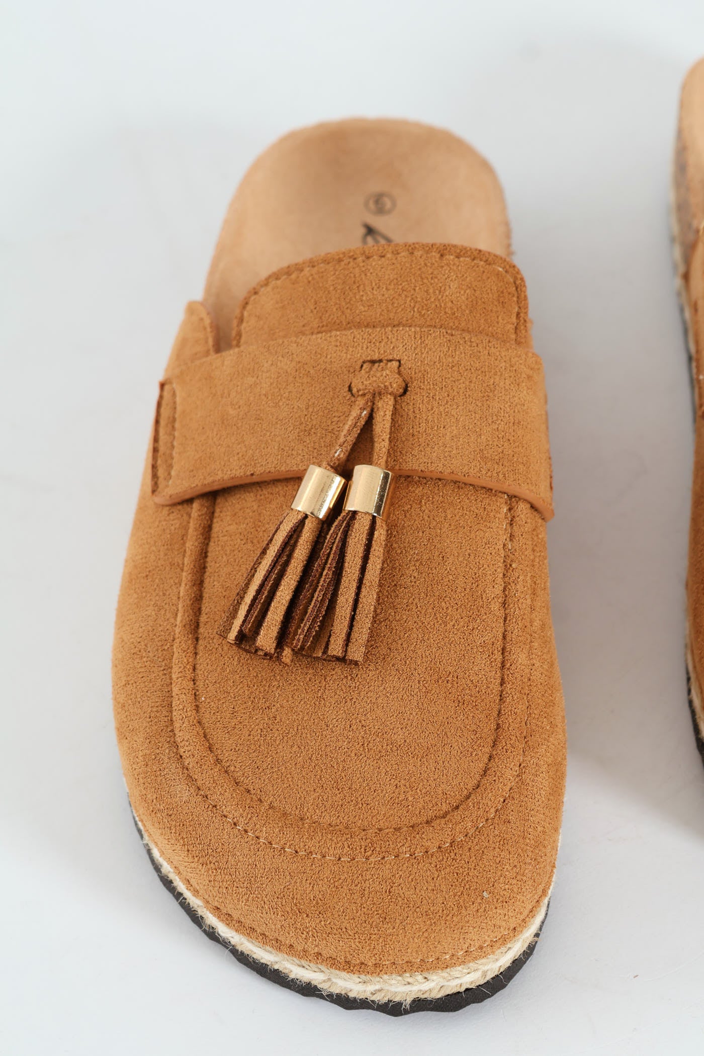 Tassle Detail Push In Mule - Natural - Image 2