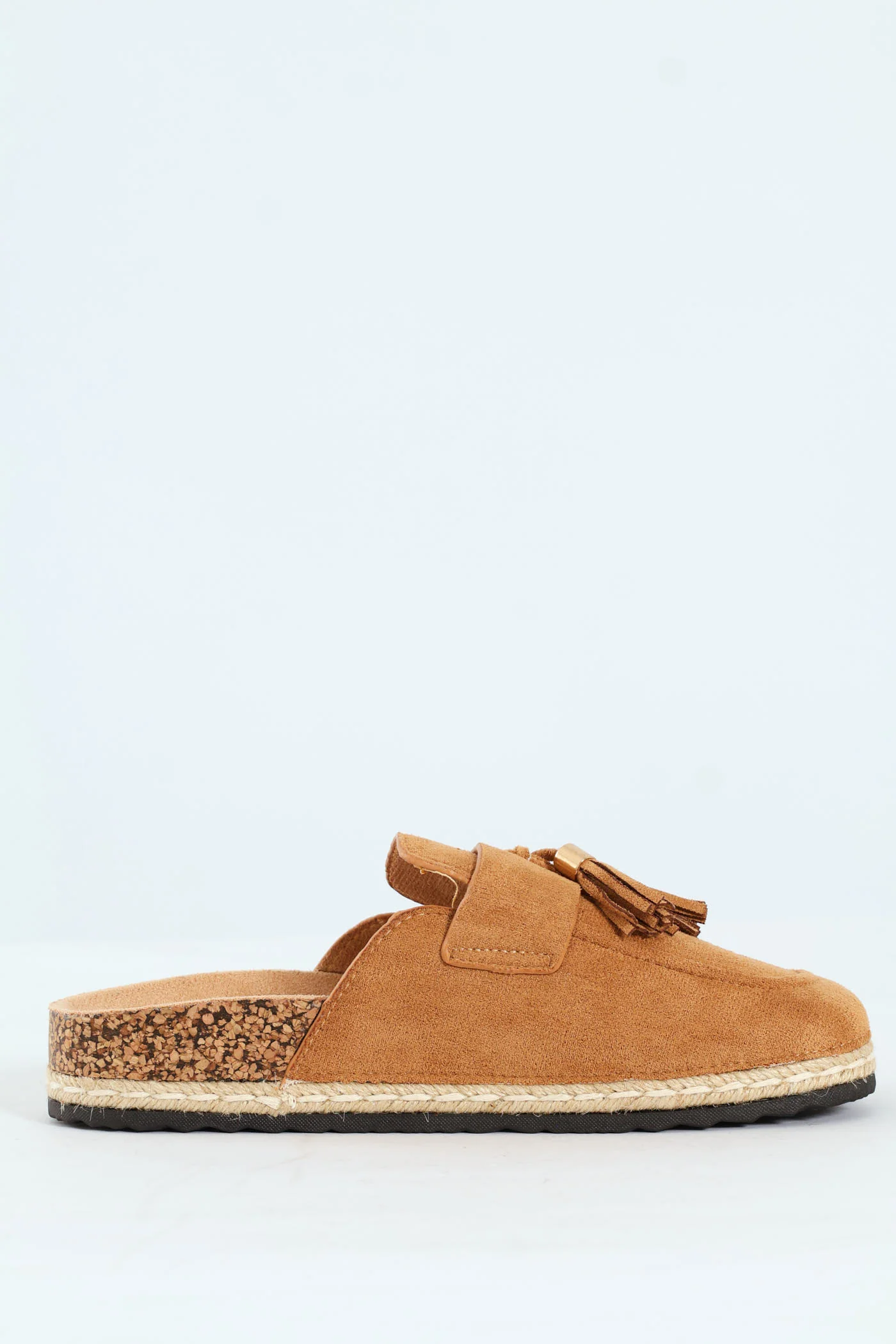 Tassle Detail Push In Mule - Natural - Image 4