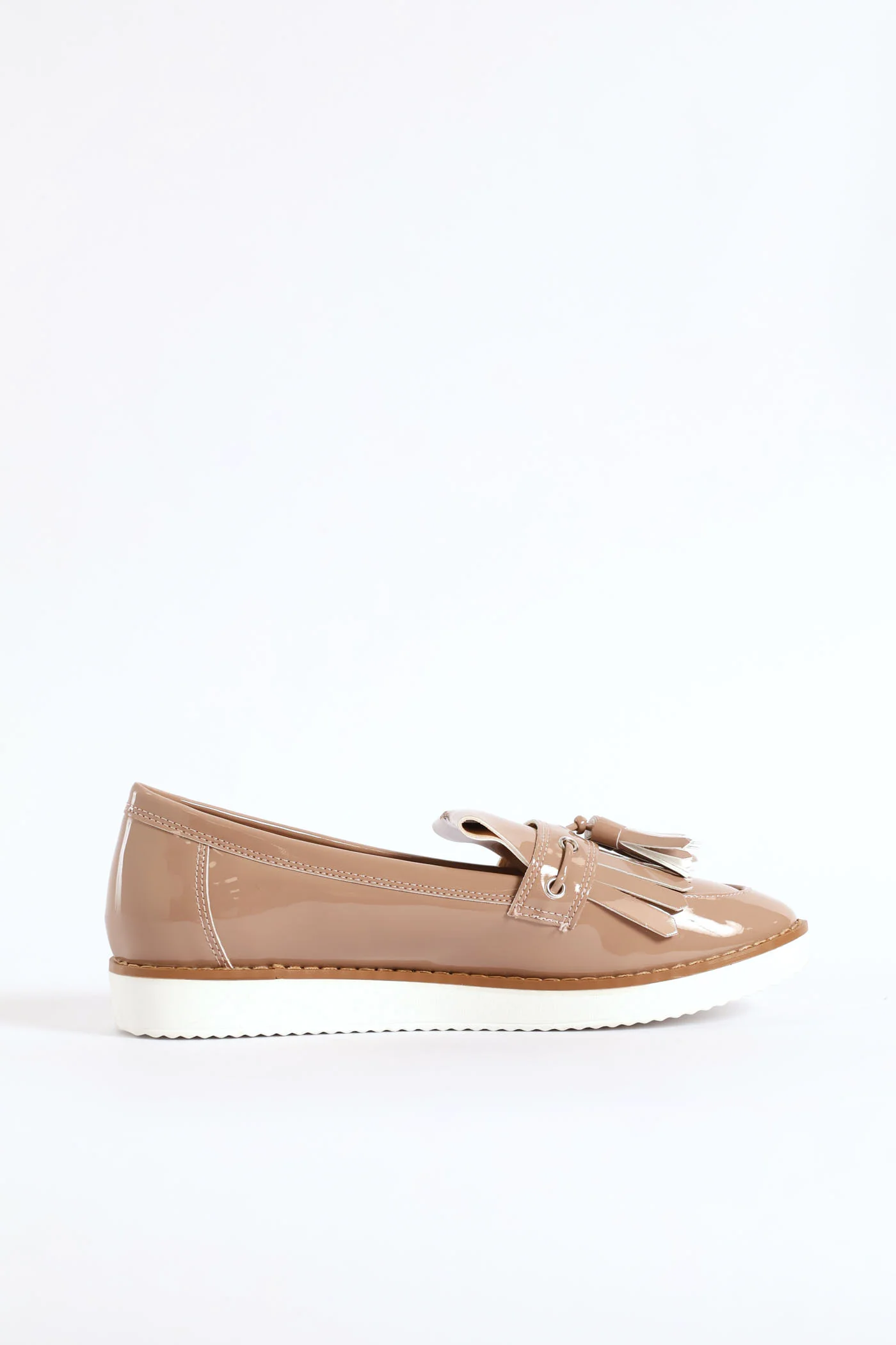 Tassle Trim Boat Shoe - Blush - Image 3