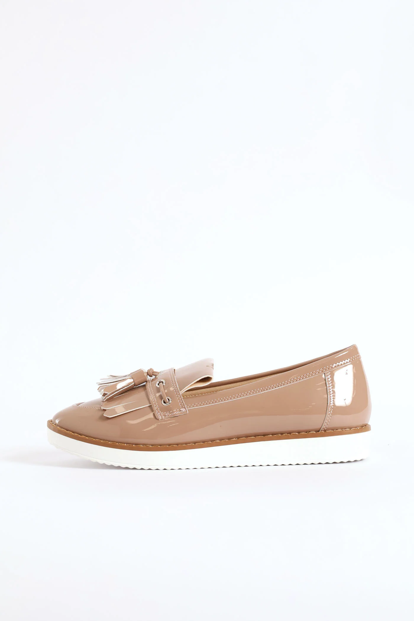 Tassle Trim Boat Shoe - Blush - Image 4