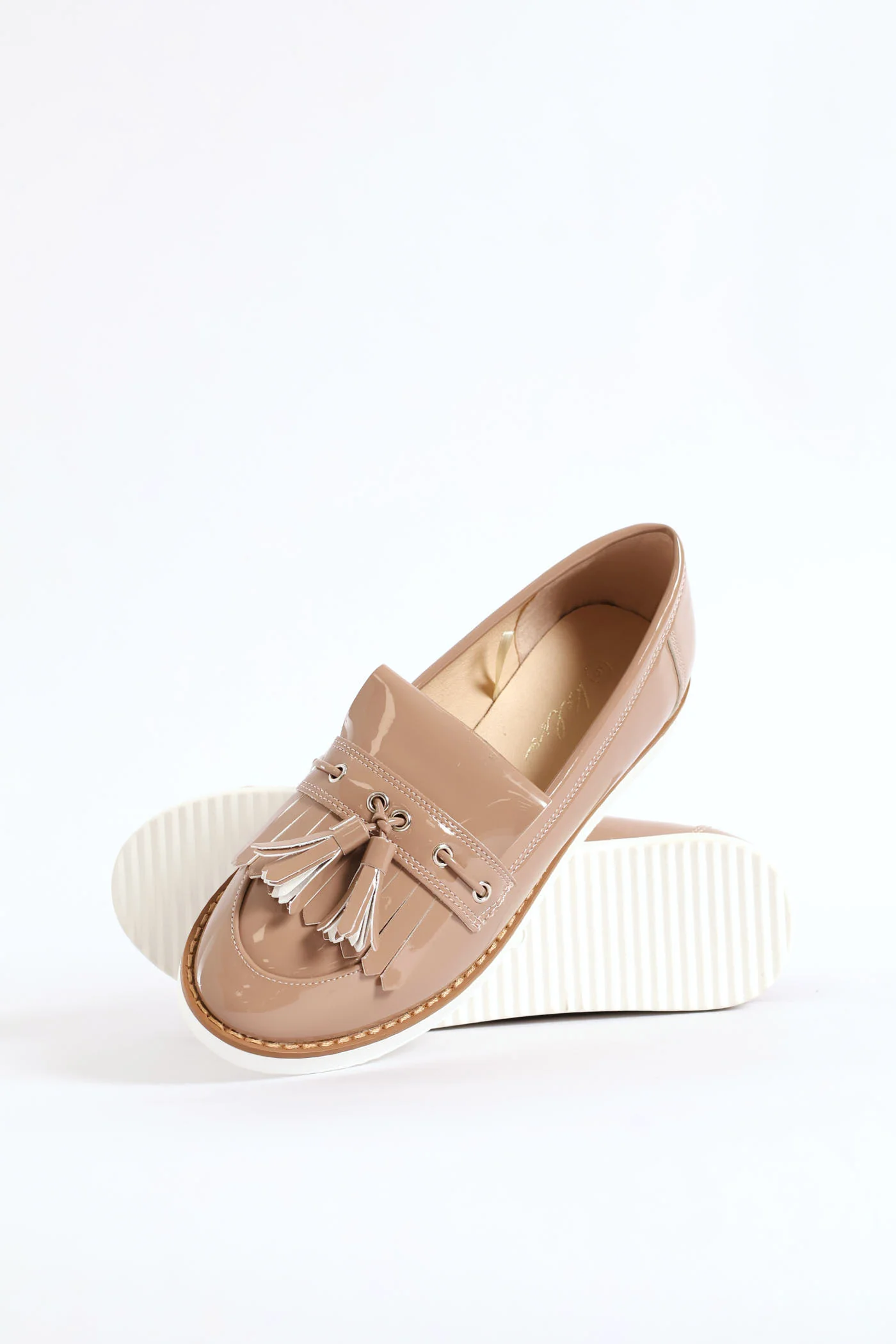 Tassle Trim Boat Shoe - Blush - Image 5