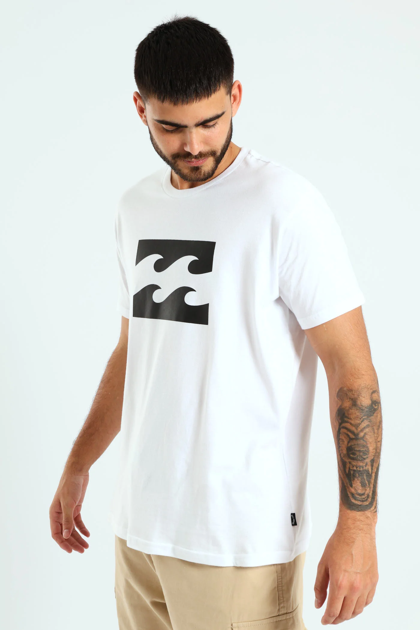 Team Wave Tee - White - Image 4