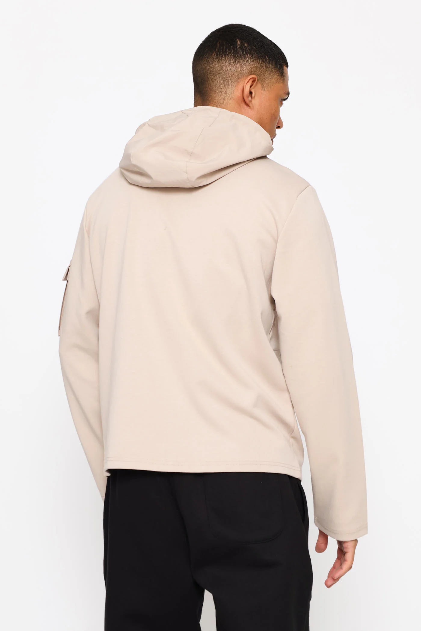 Tech Fleece Zip Through Hoody - Stone - Image 3