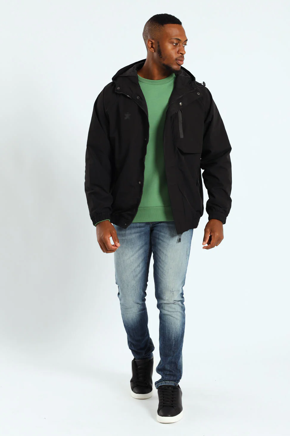 Technical Jacket - Black - Image 7