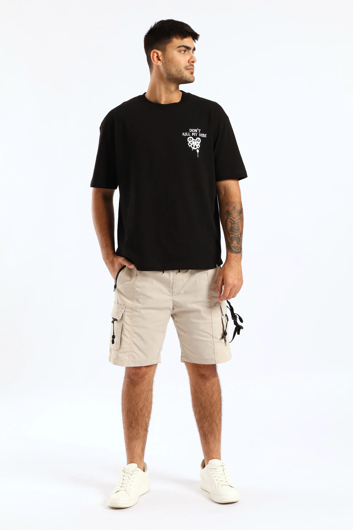 Teddy Bling Oversized Tee - Black - Image 3