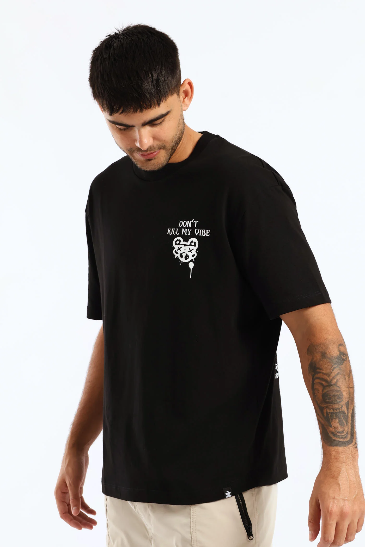 Teddy Bling Oversized Tee - Black - Image 6