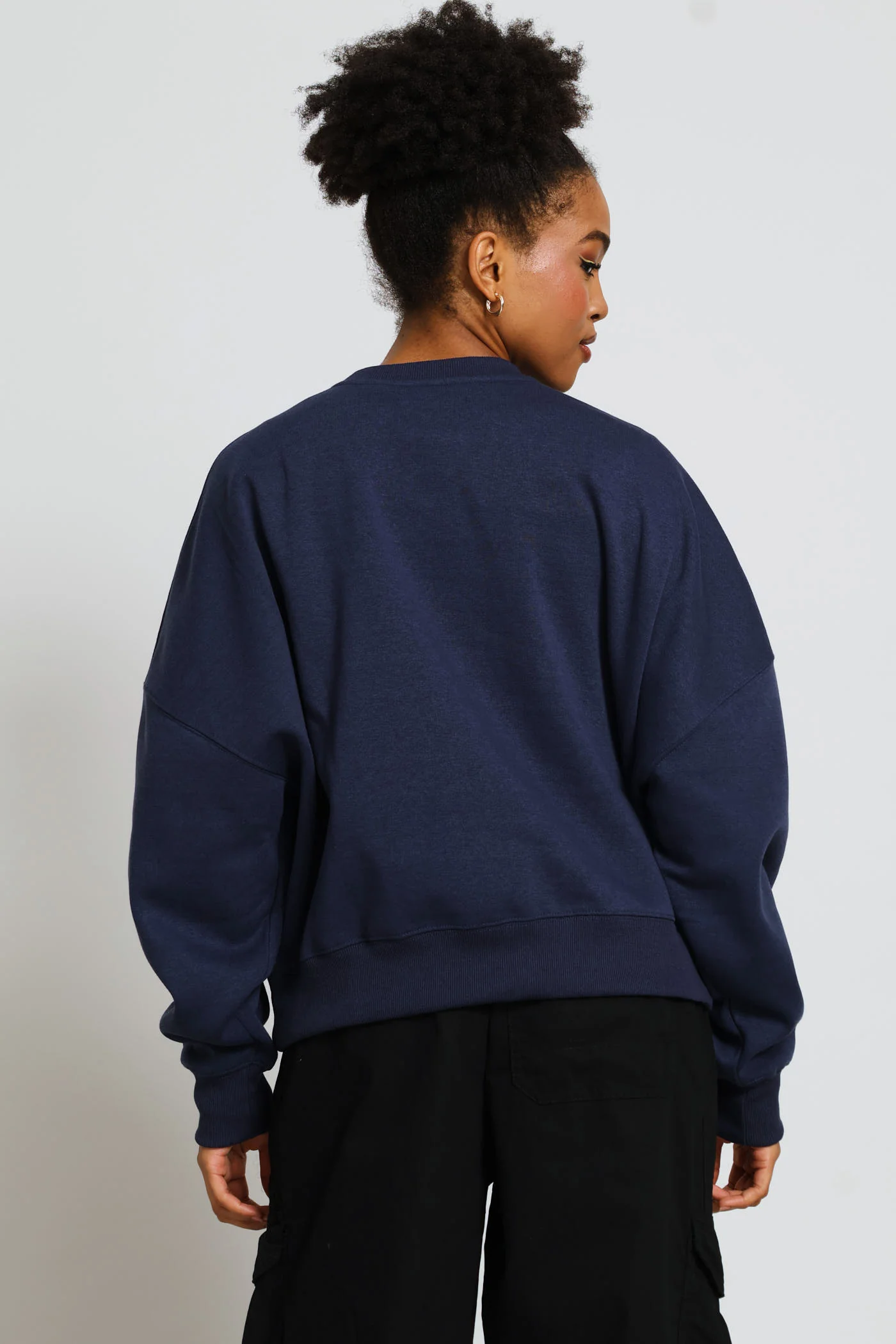 Teddy Crew Fleece Pullover - Navy - Image 4