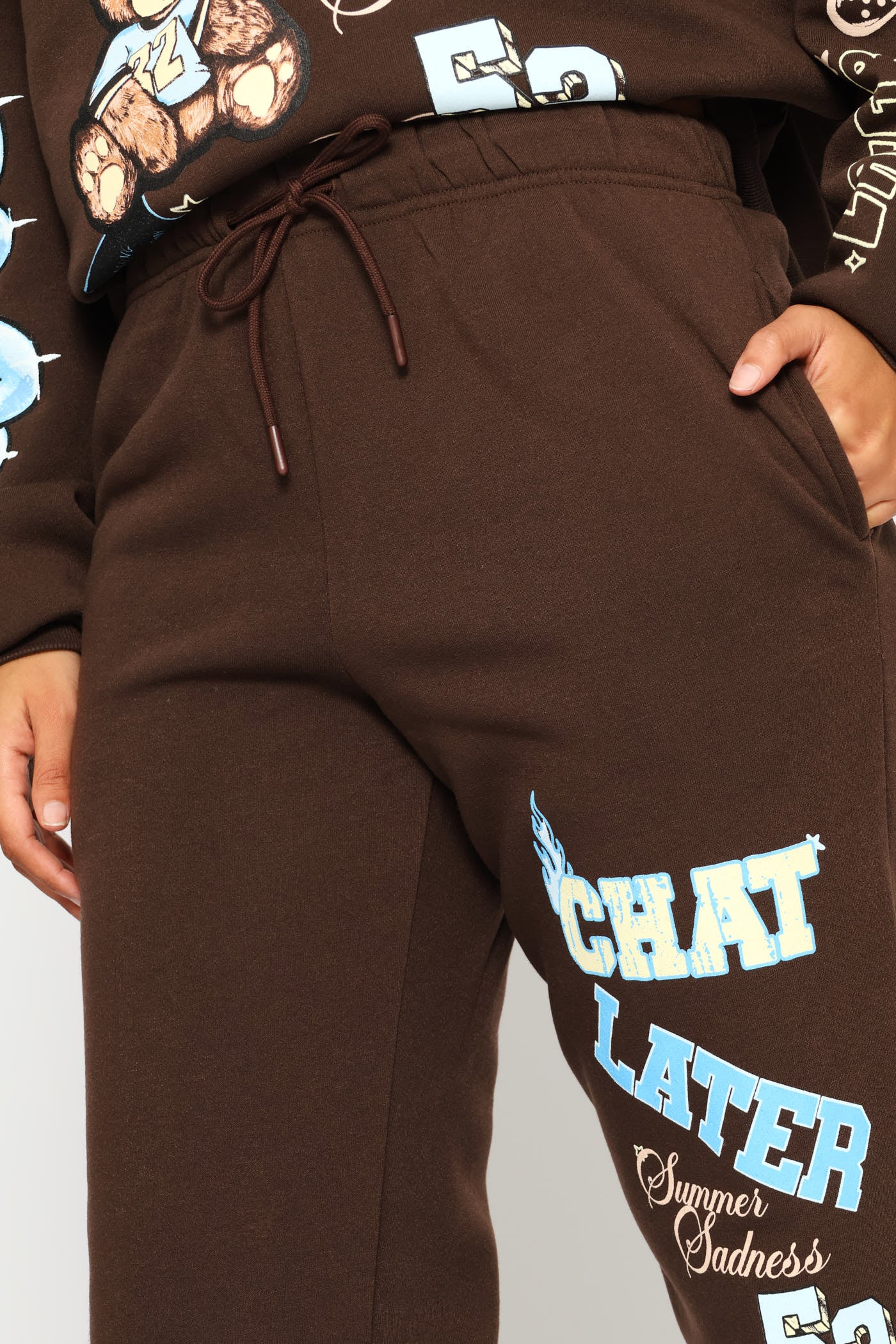 Teddy Jogger - Chocolate - Image 3