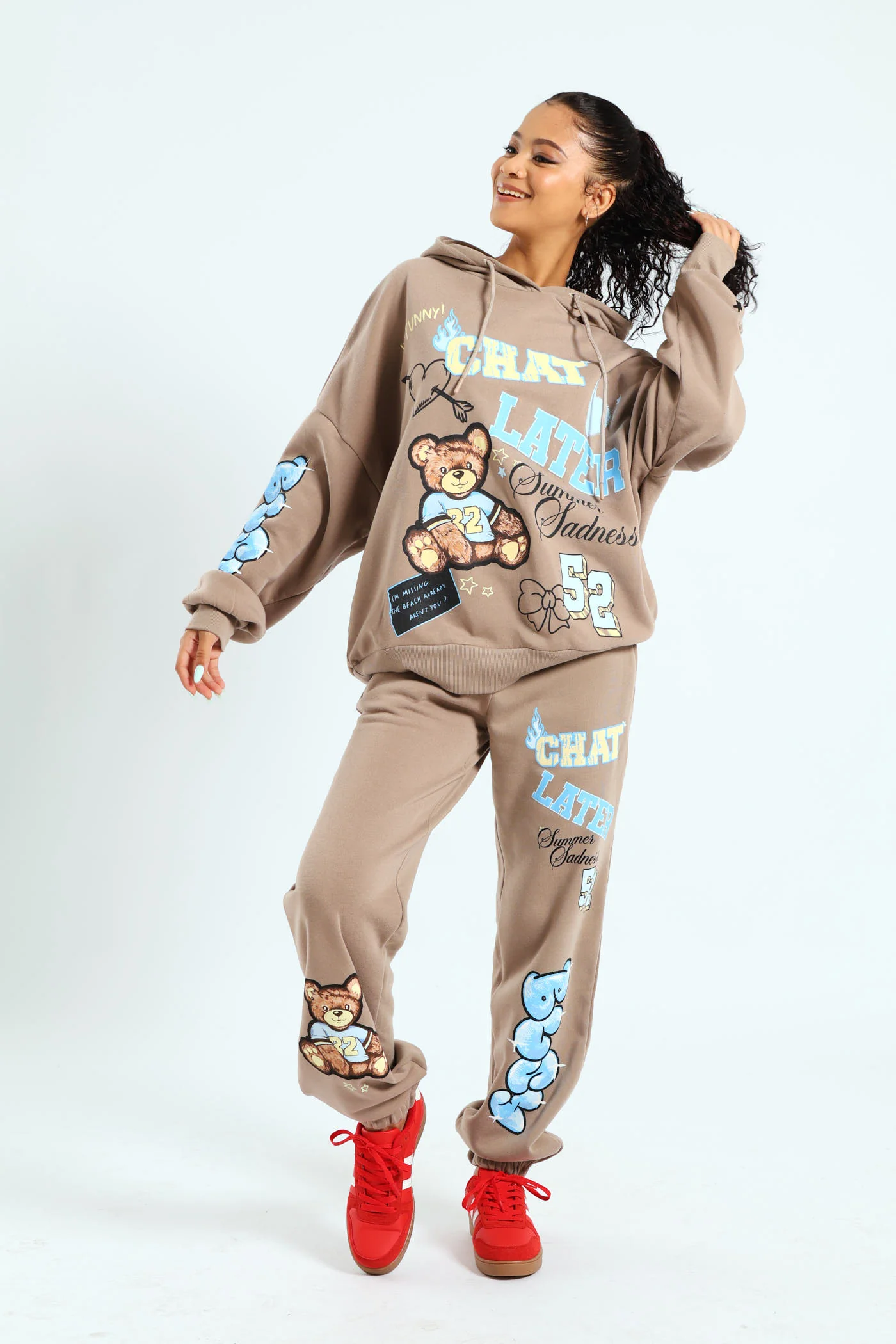 Teddy Jogger - Taupe - Image 2