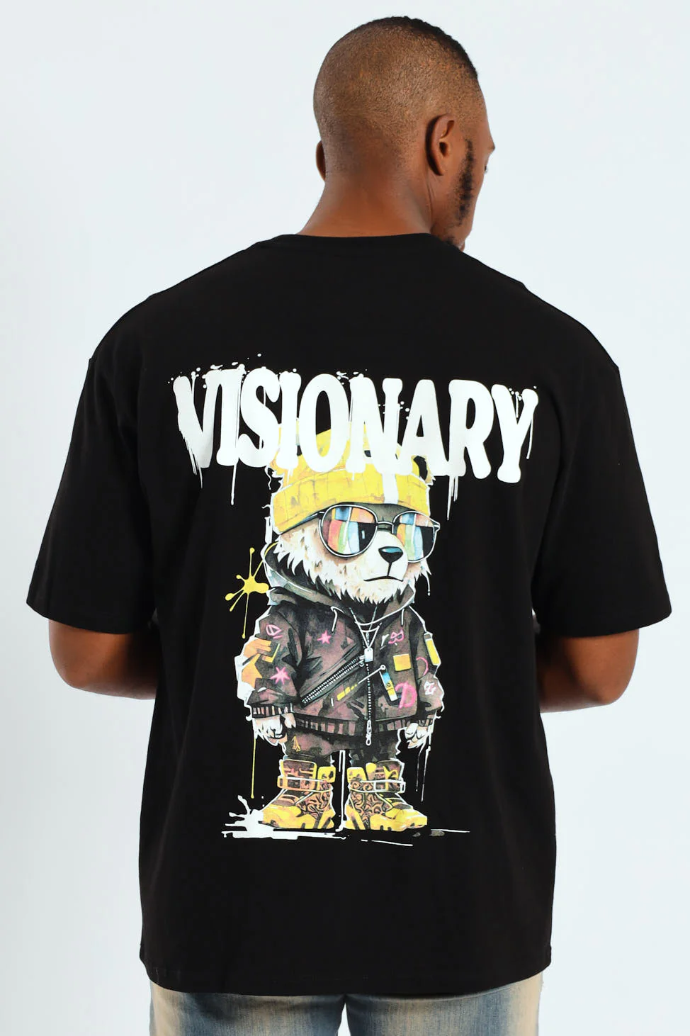 Teddy Oversized Tee - Black - Image 2