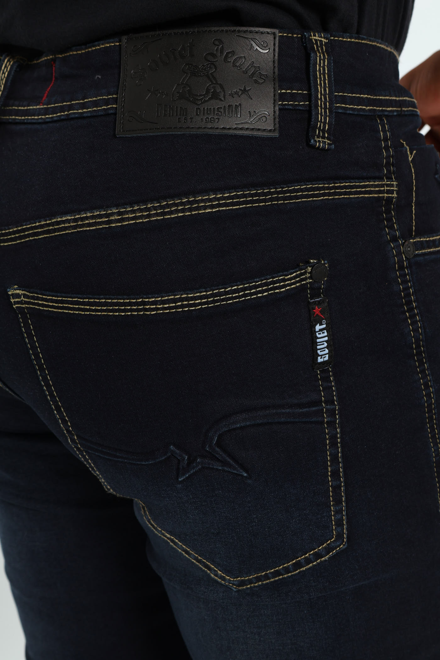 Terminator Straight Denim - Blue/Black - Image 5
