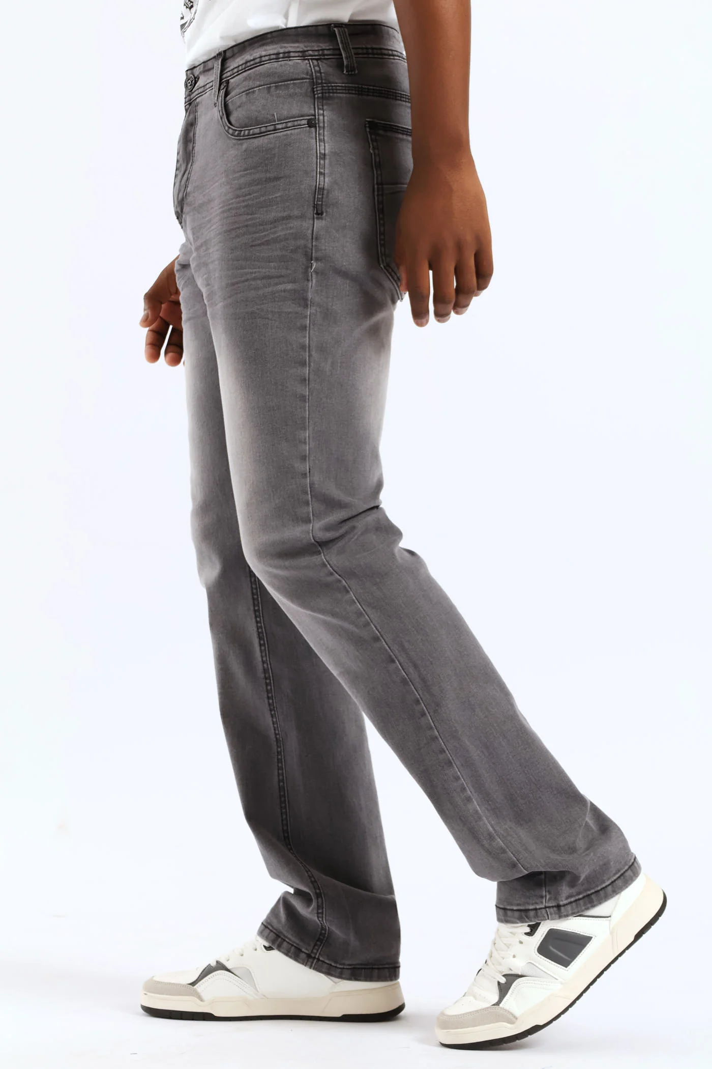 Terminator Straight Denim - Medium Grey - Image 3