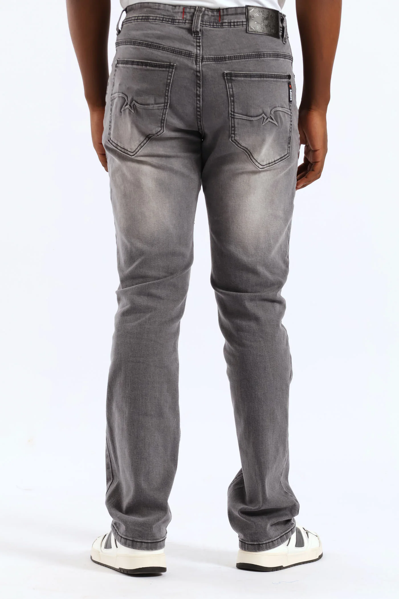 Terminator Straight Denim - Medium Grey - Image 4