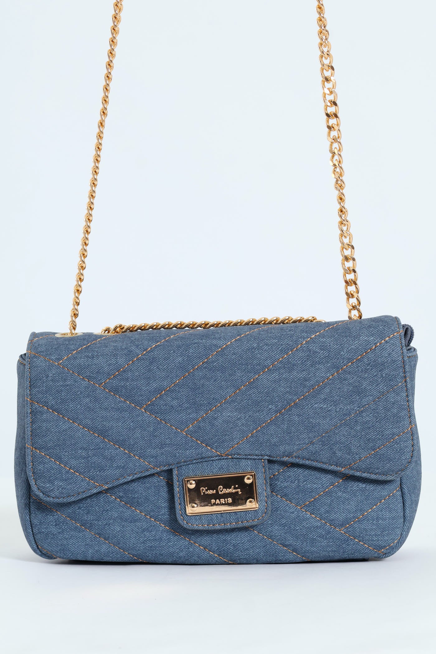 Tessa Shoulder Chain Bag - Denim - Image 4