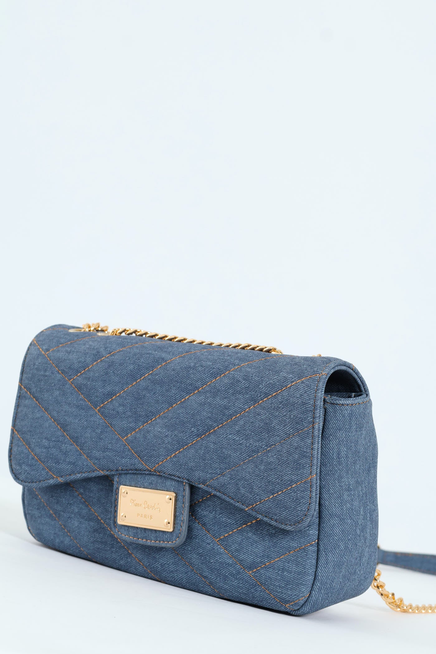 Tessa Shoulder Chain Bag - Denim - Image 5