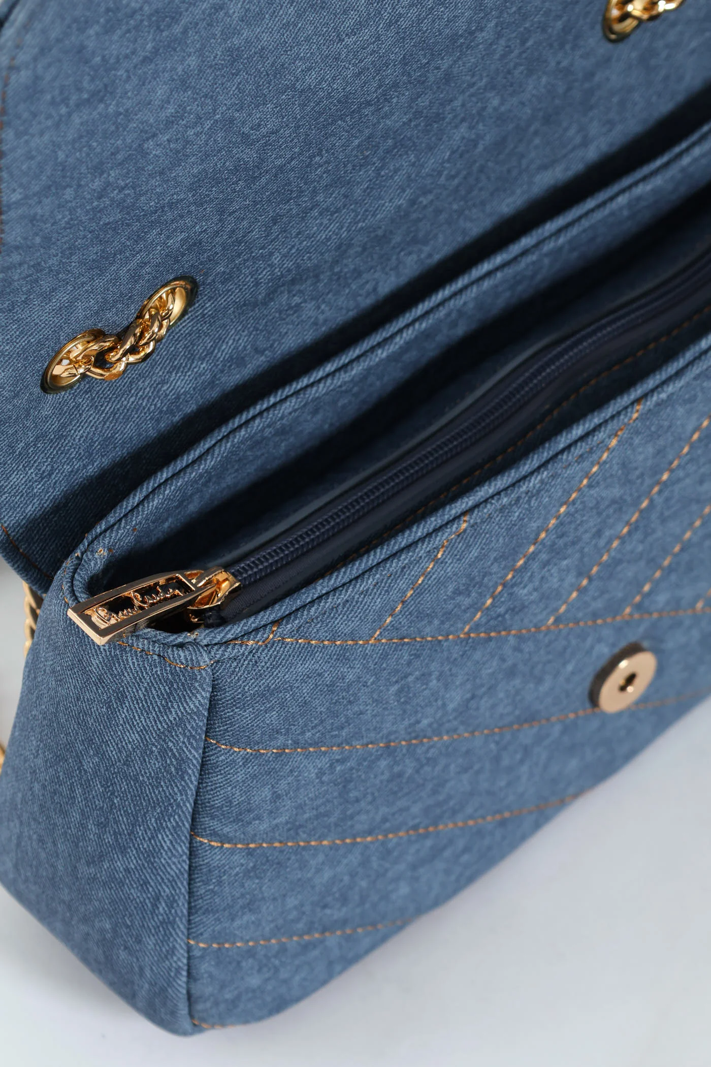 Tessa Shoulder Chain Bag - Denim - Image 6