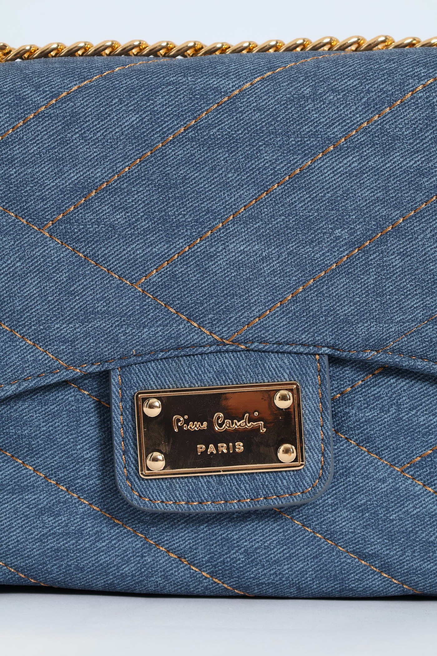 Tessa Shoulder Chain Bag - Denim - Image 7