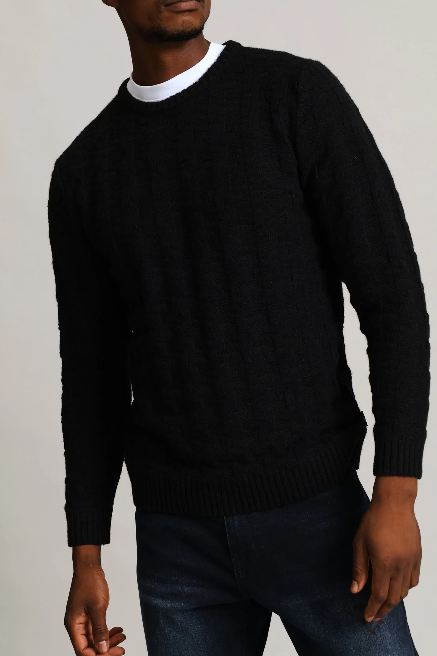 Tetris Crew Knitwear - Black - Image 2