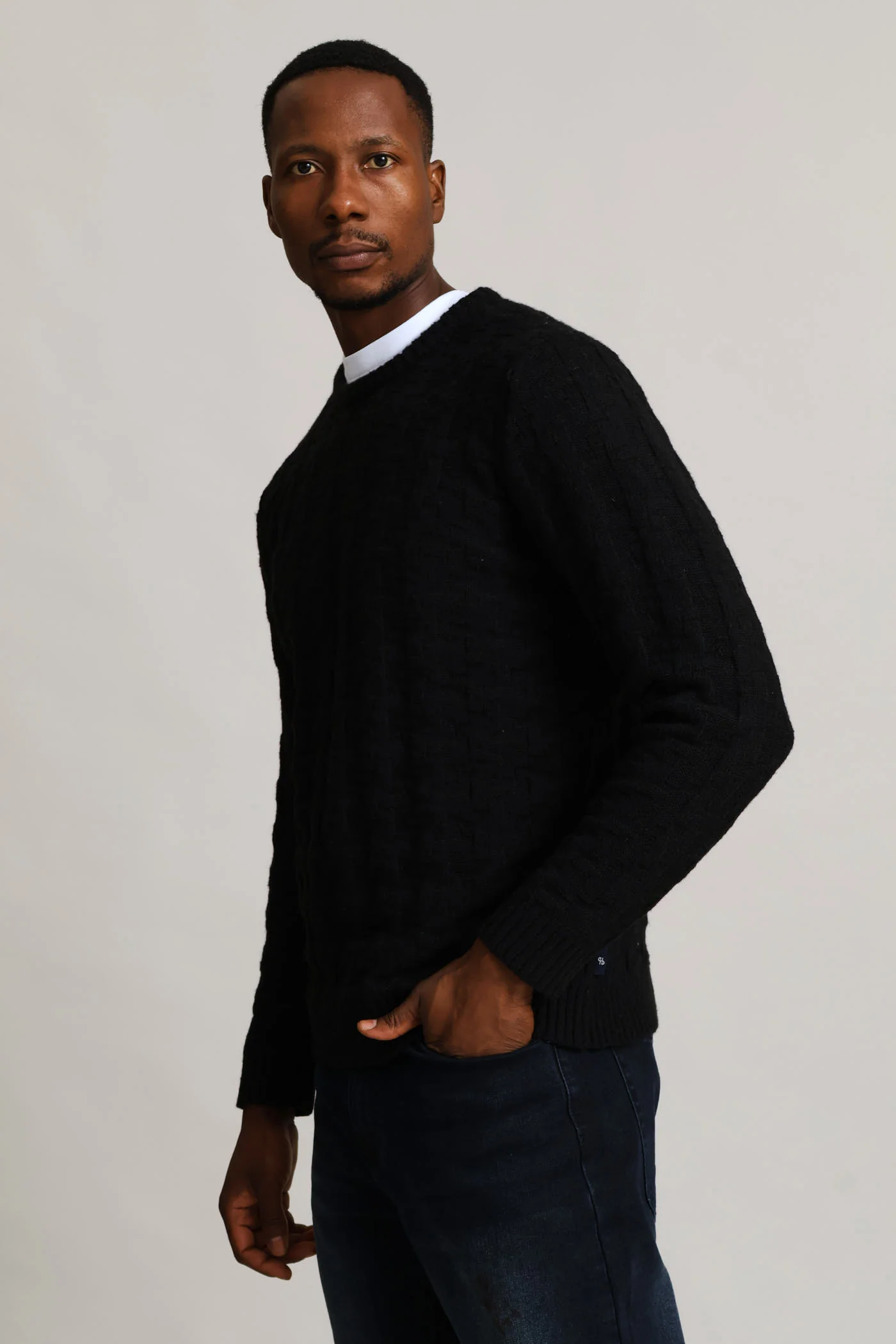 Tetris Crew Knitwear - Black - Image 4