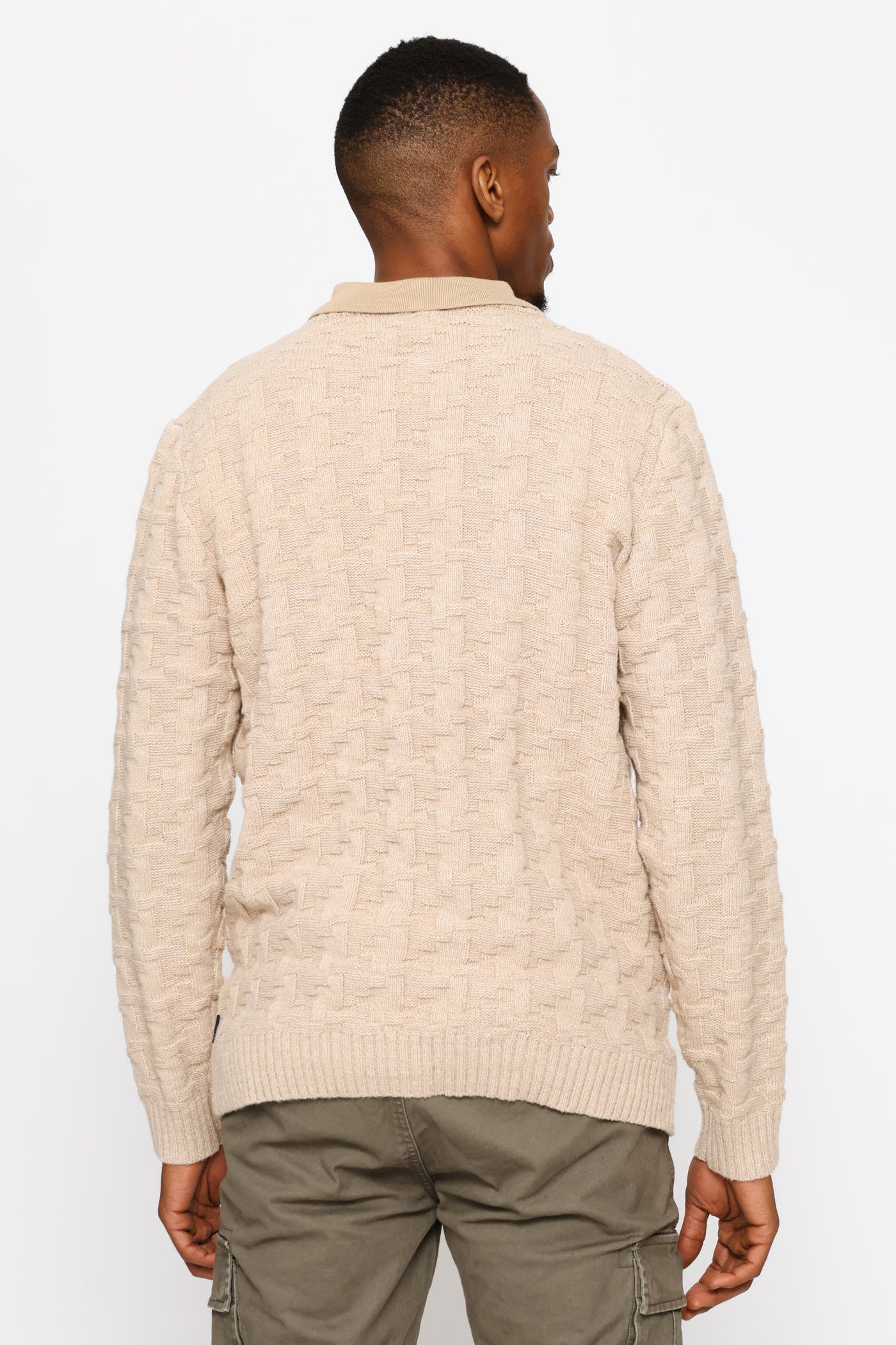 Tetris Crew Knitwear - Stone - Image 9
