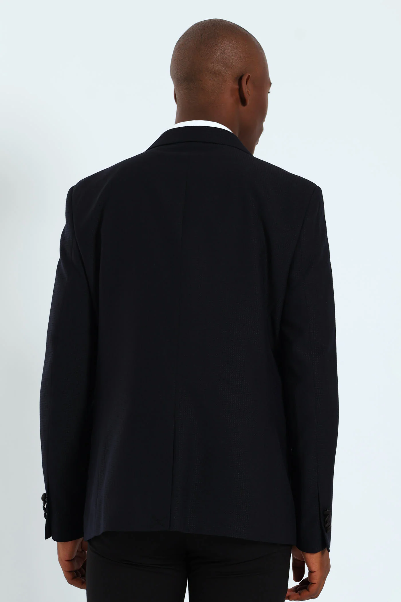 Textured Blazer - Black - Image 12