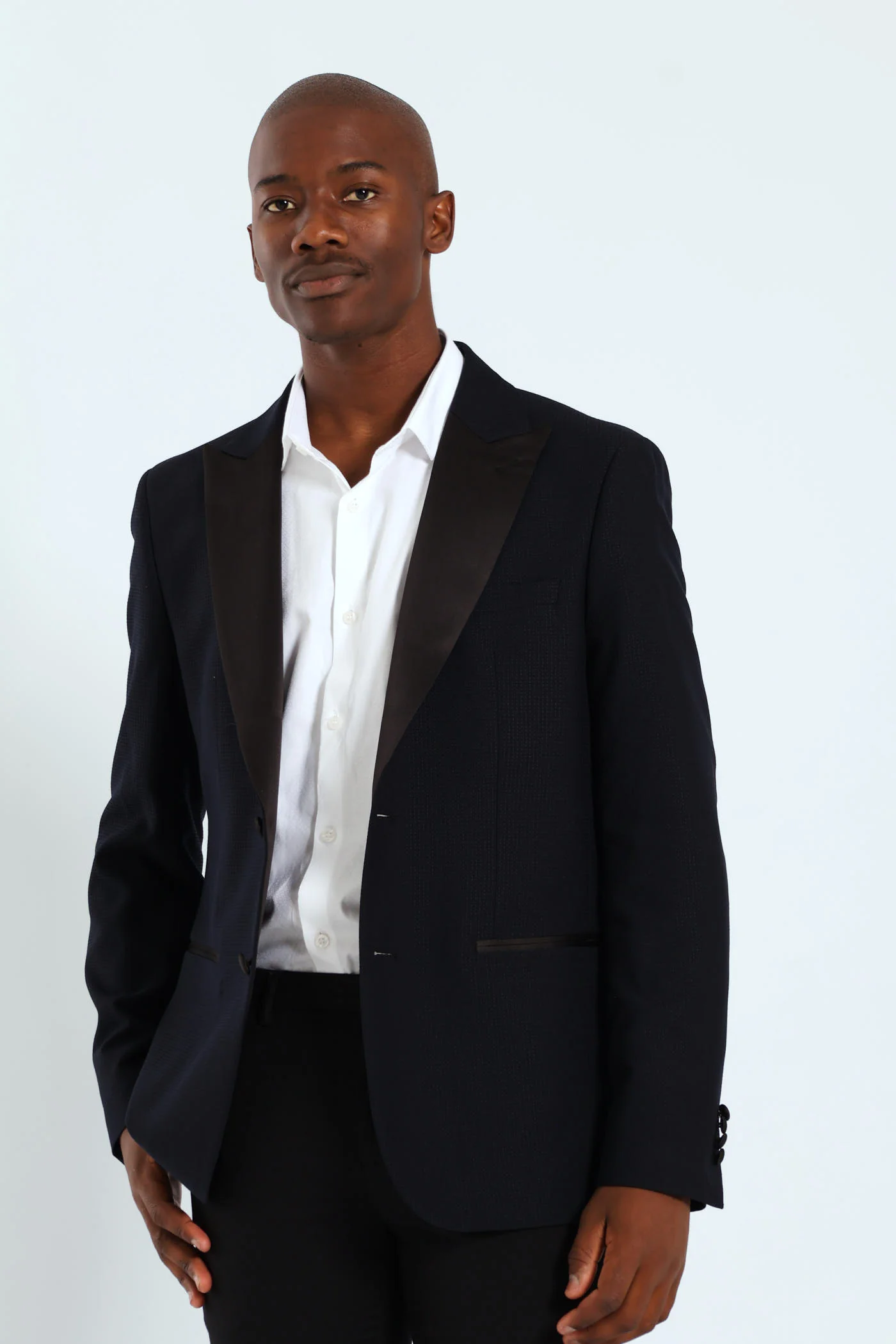 Textured Blazer - Black - Image 16