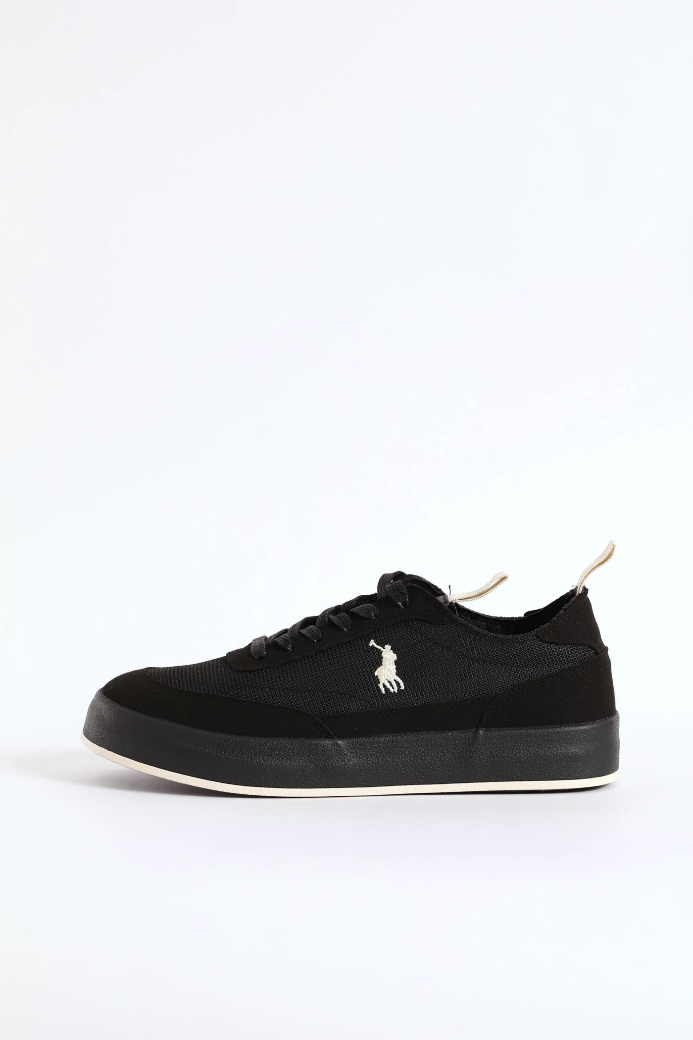Textured Court Sneaker - Black - Image 5