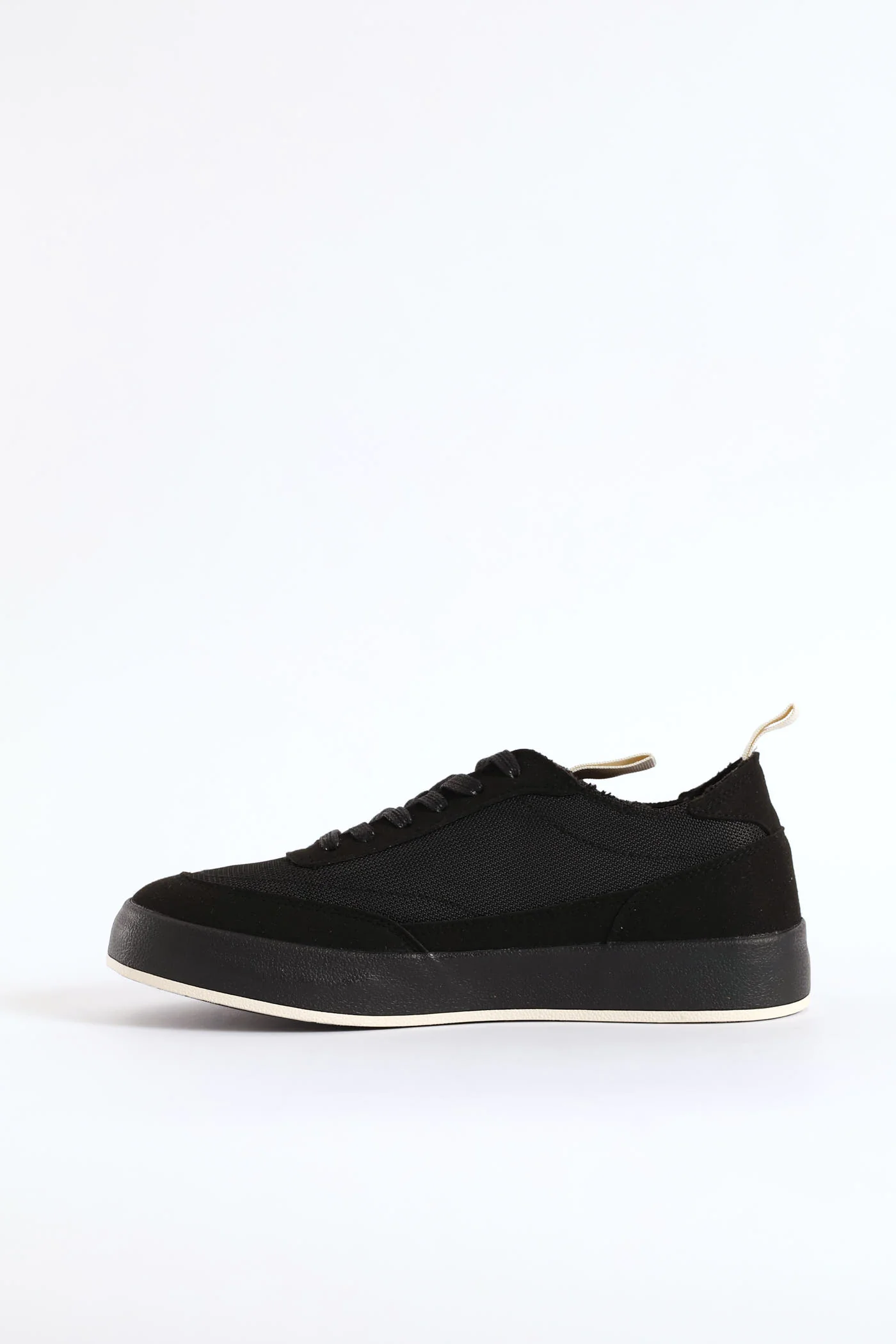 Textured Court Sneaker - Black - Image 6