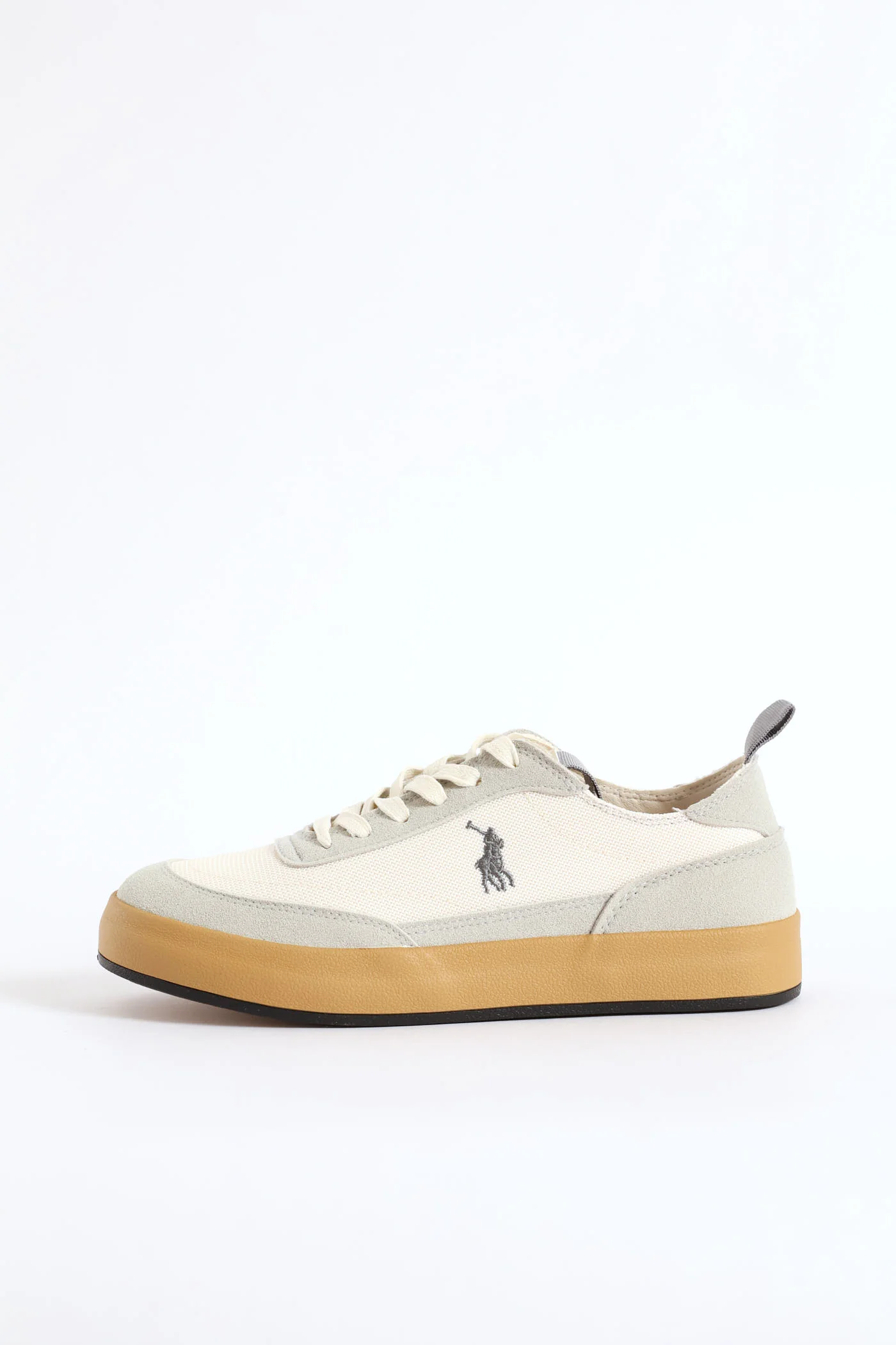 Textured Court Sneaker - Off White - Image 2