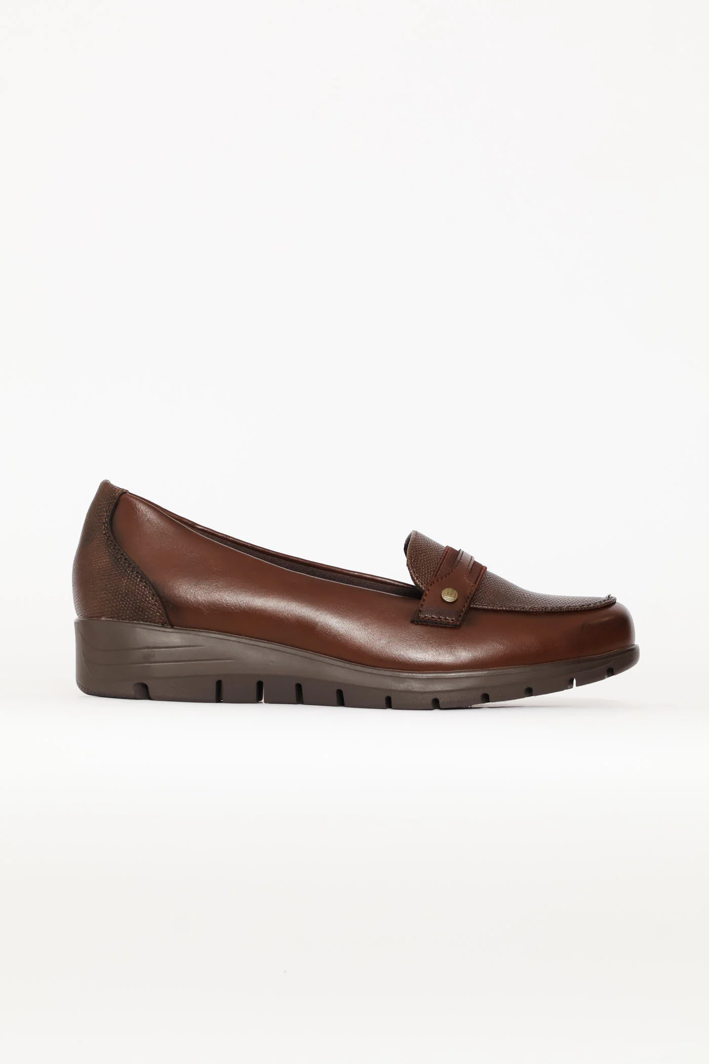 Textured Detail Pump - Brown - Image 4